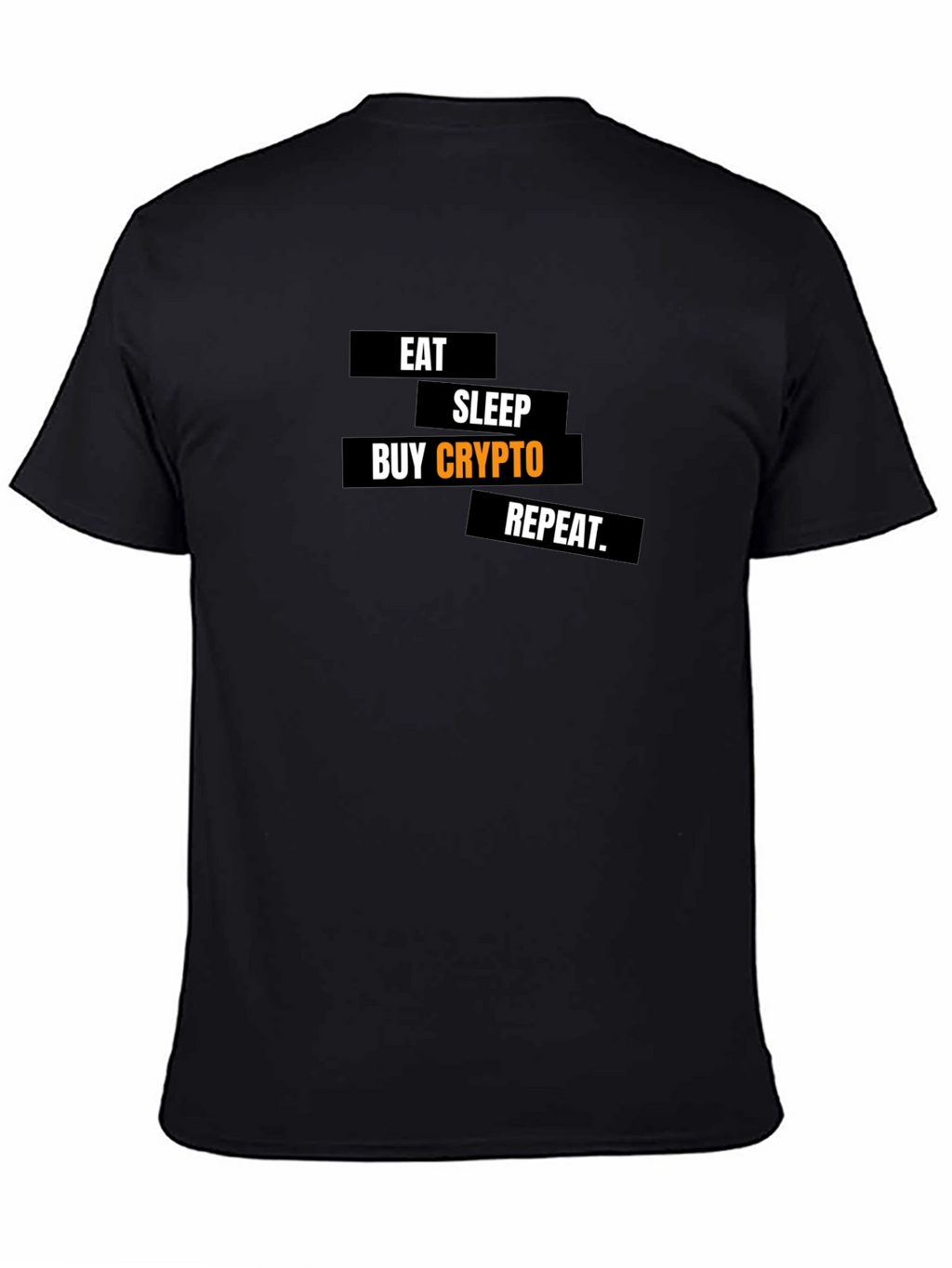 Eat Sleep Buy Crypto Repeat Black T-Shirt