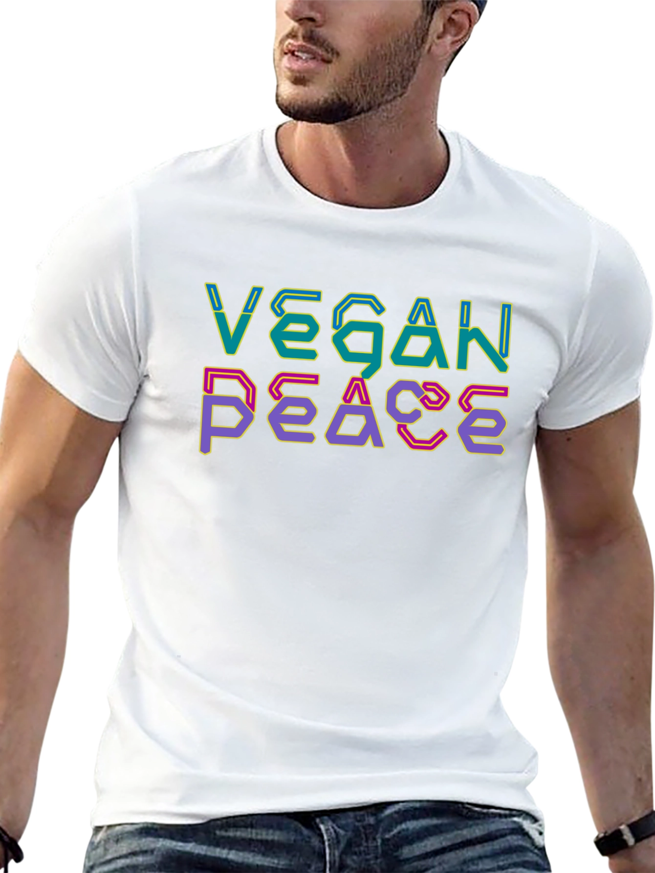 Vegan Peace T-Shirt - Stylish Statement Tee