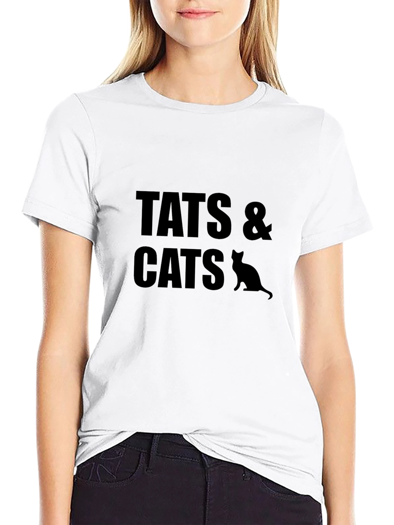Tats & Cats Graphic T-Shirt - Casual Style