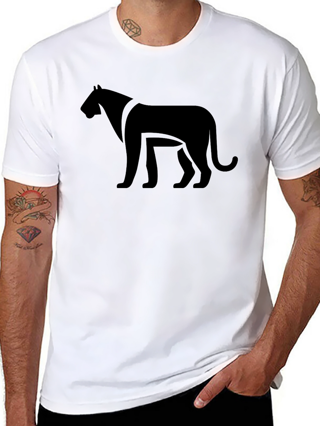 Black Panther Graphic Tee - Mens Fashion