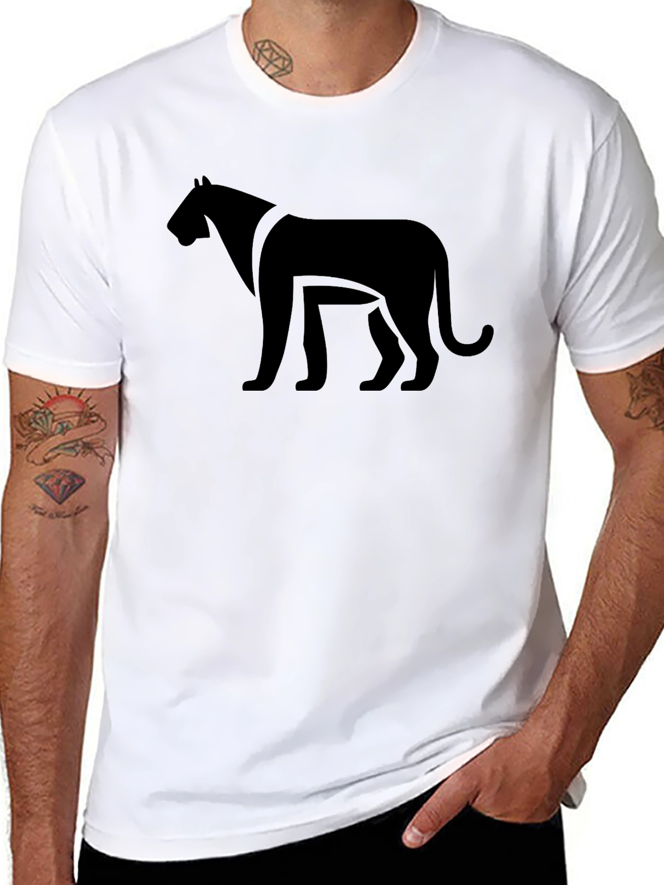 Black Panther Graphic Tee - Mens Fashion