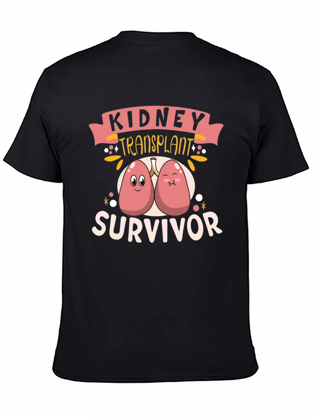 Kidney Transplant Survivor Black T-Shirt