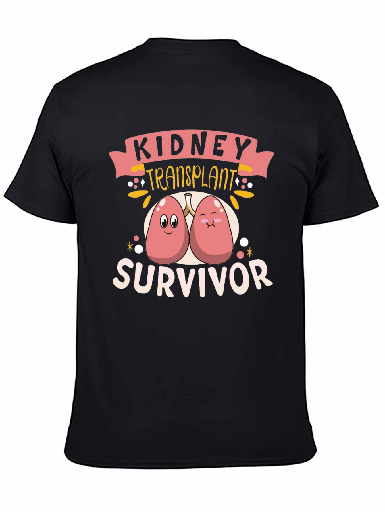 Kidney Transplant Survivor Black T-Shirt