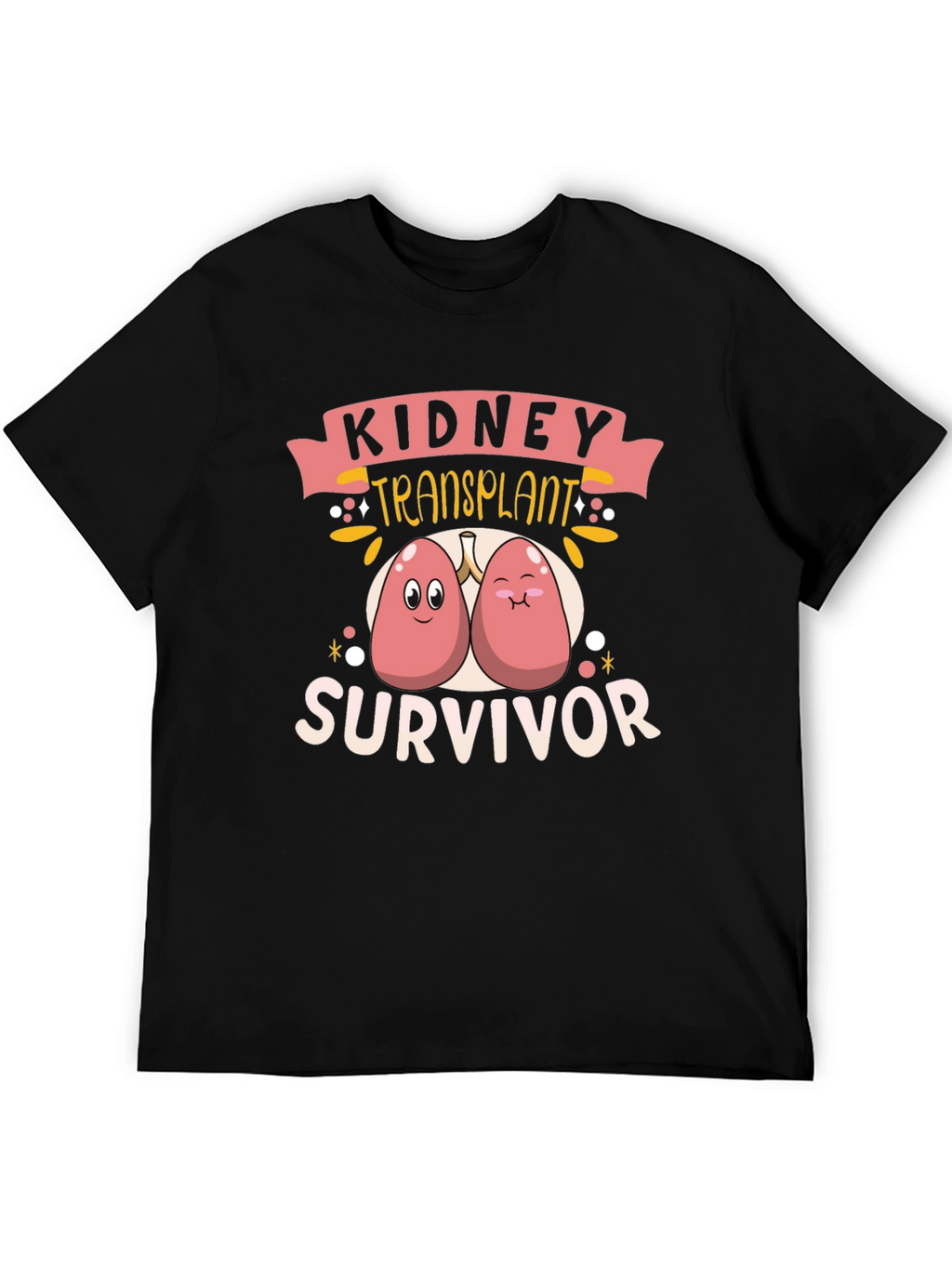 Kidney Transplant Survivor Black T-Shirt