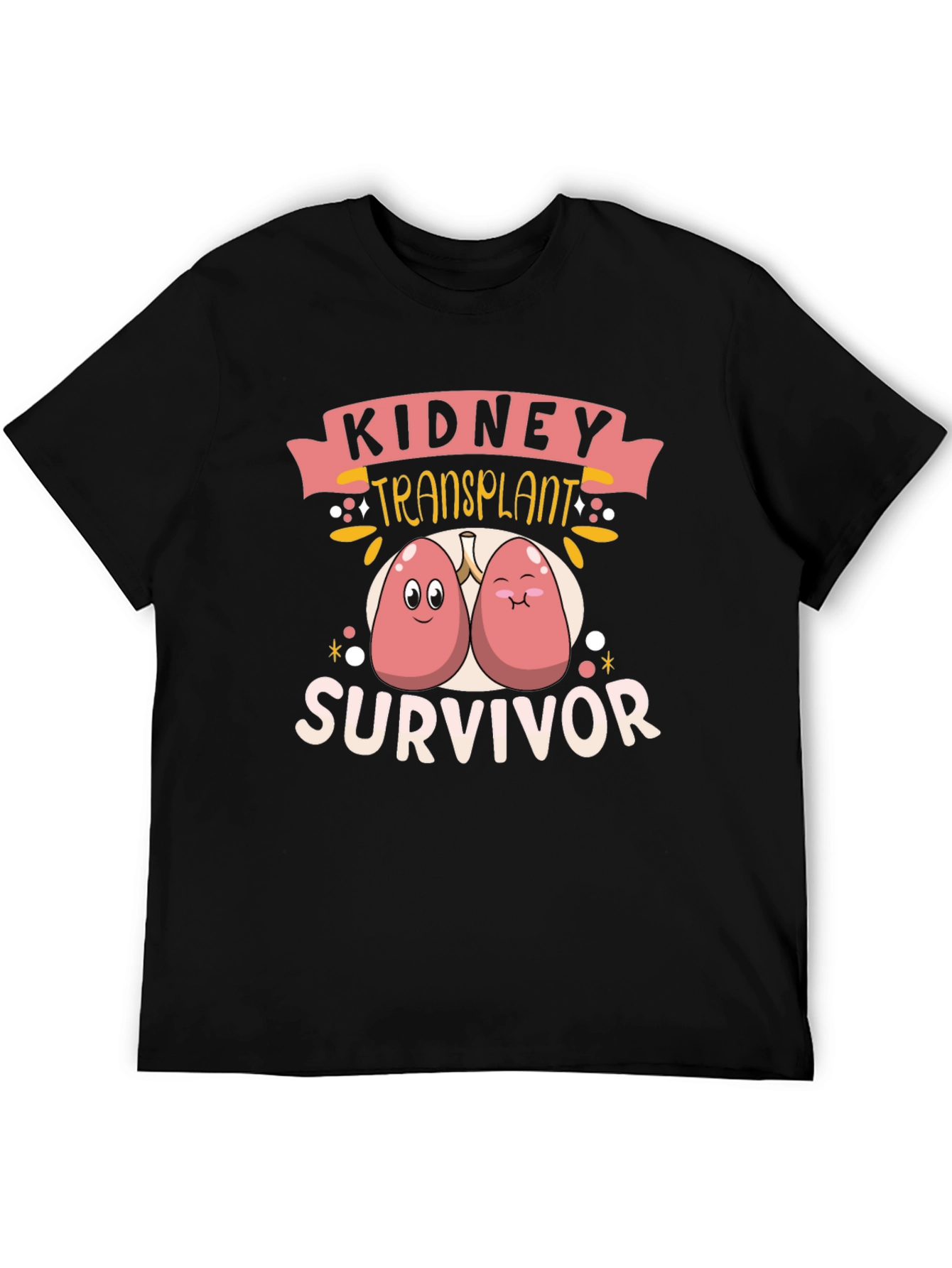 Kidney Transplant Survivor Black T-Shirt