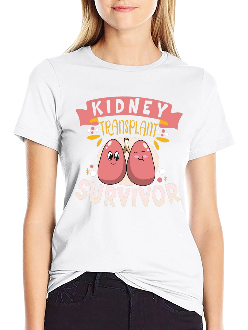 Kidney Transplant Survivor Black T-Shirt