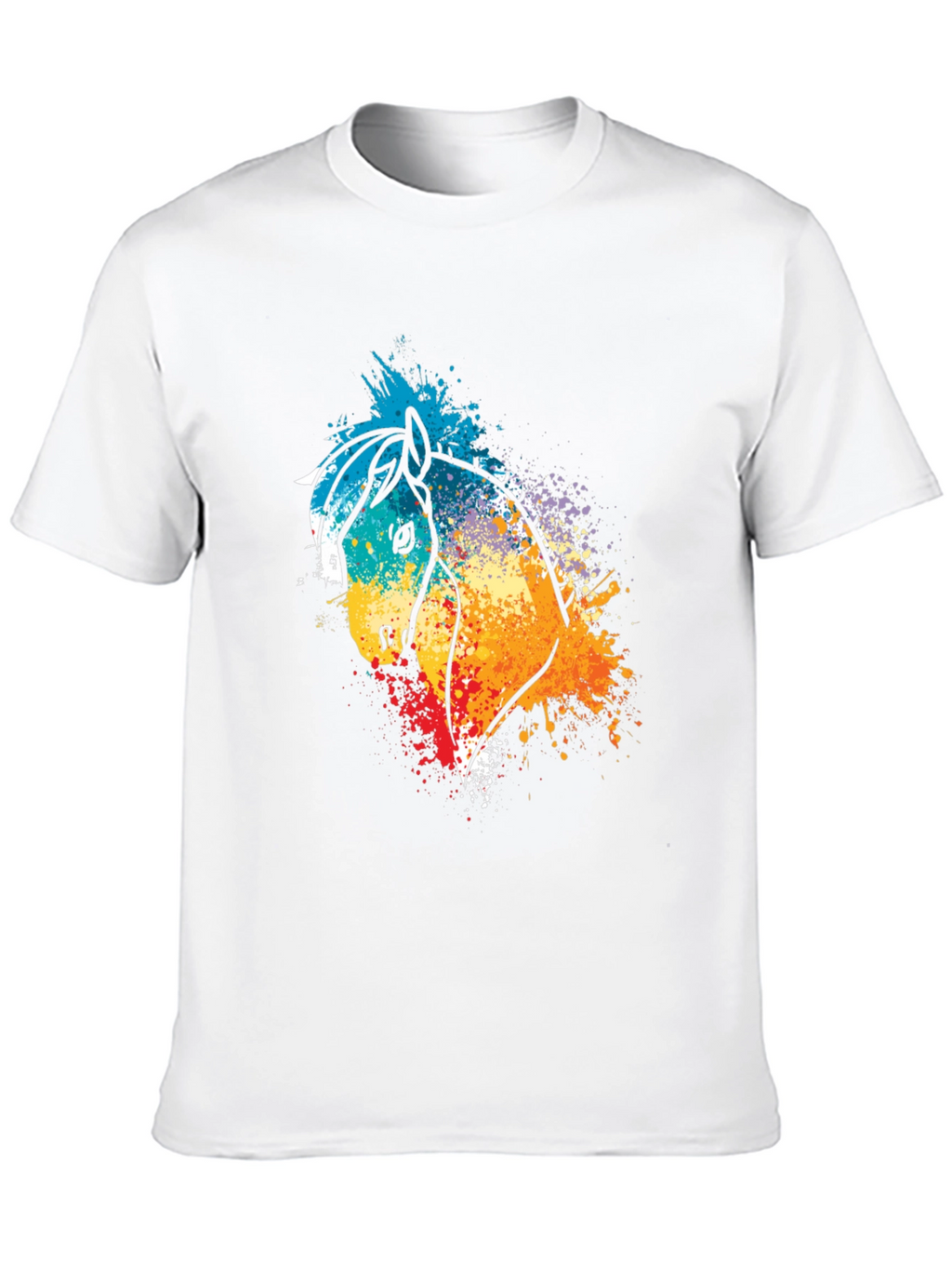 Vibrant Horse Graphic T-Shirt - Unisex