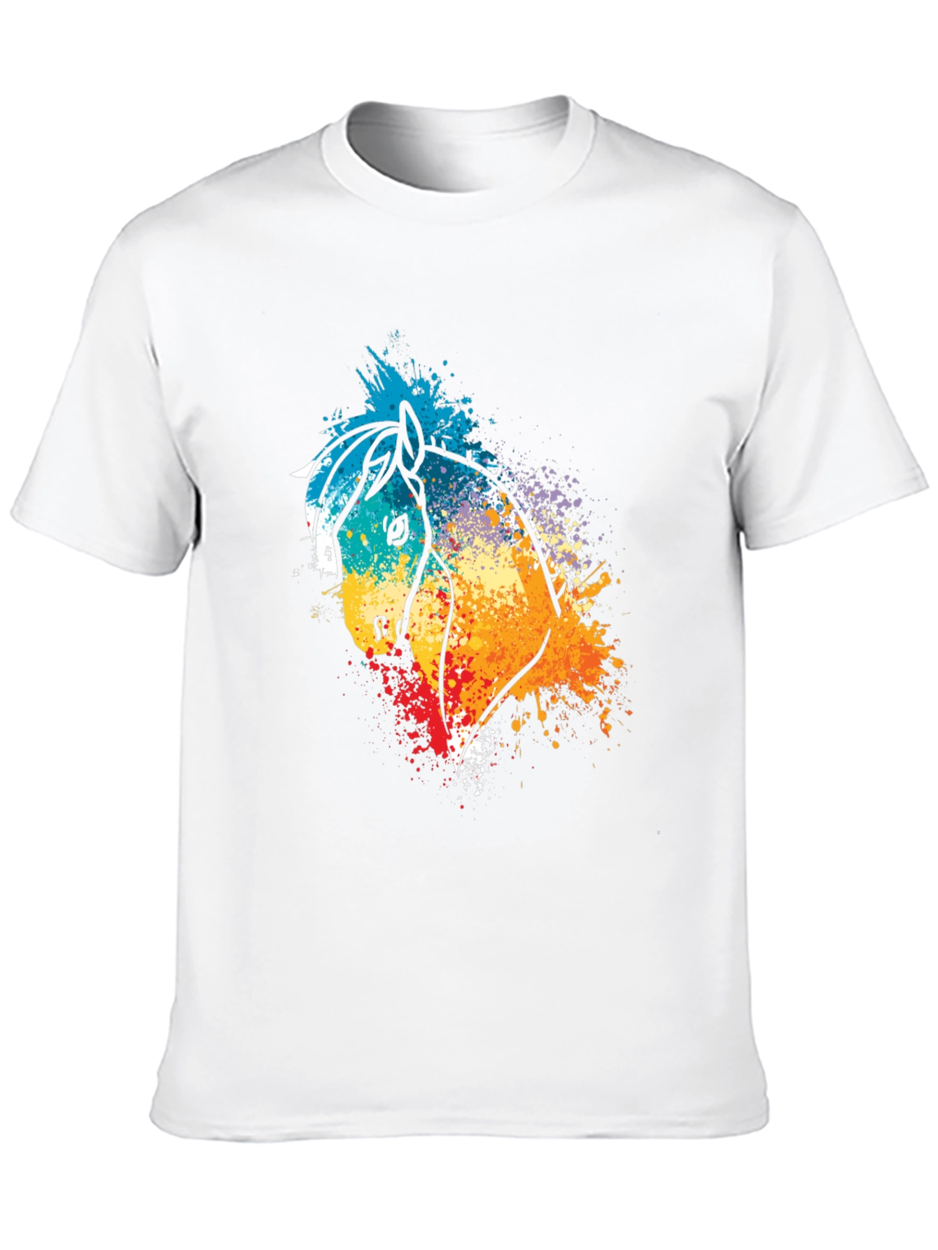 Vibrant Horse Graphic T-Shirt - Unisex