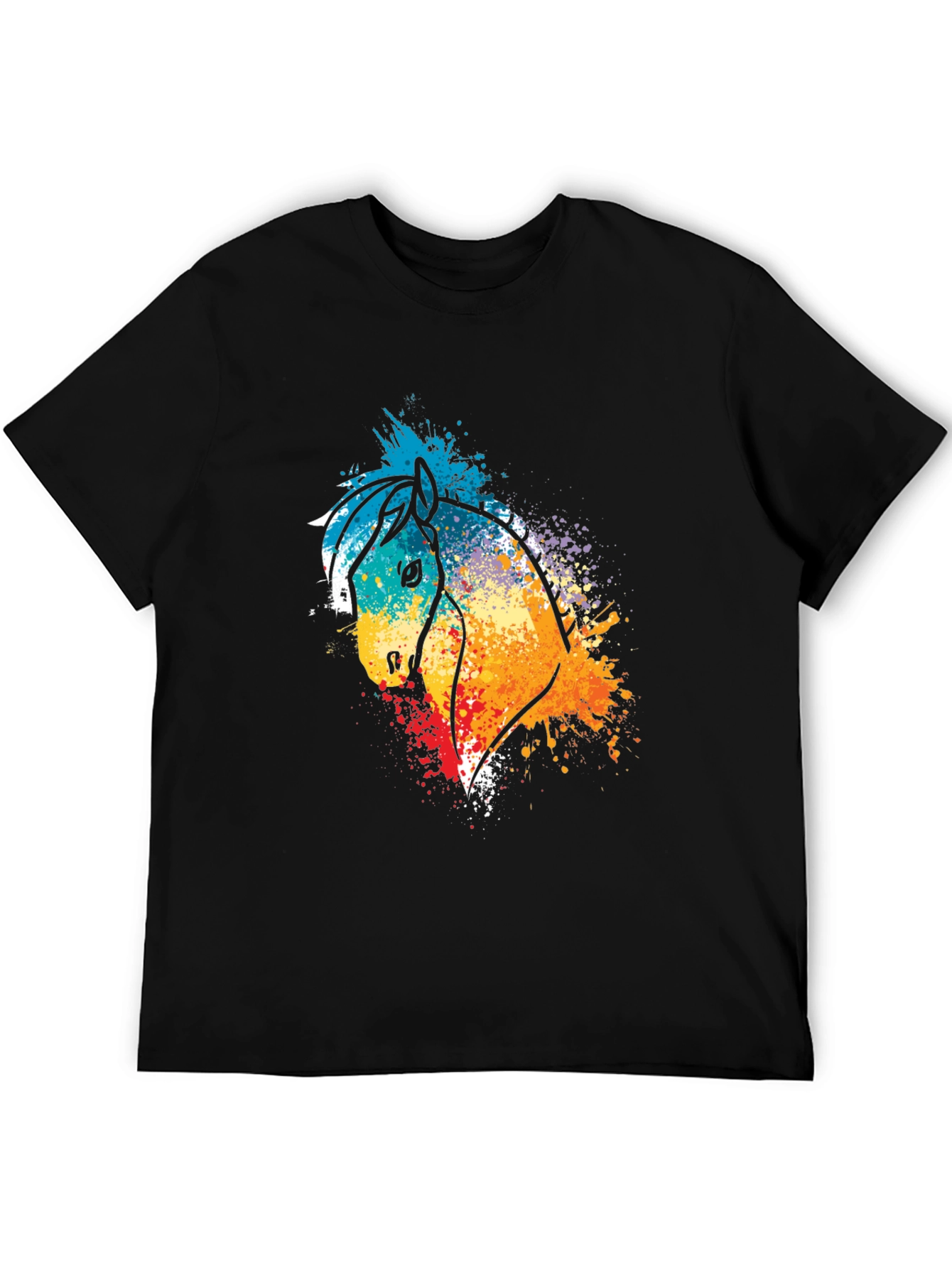 Vibrant Horse Graphic T-Shirt - Unisex