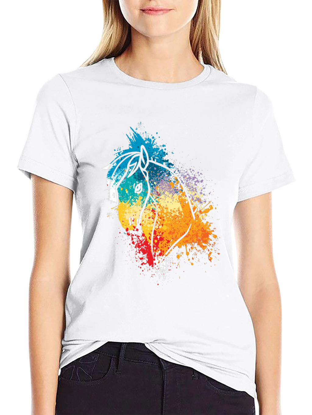 Vibrant Horse Graphic T-Shirt - Unisex