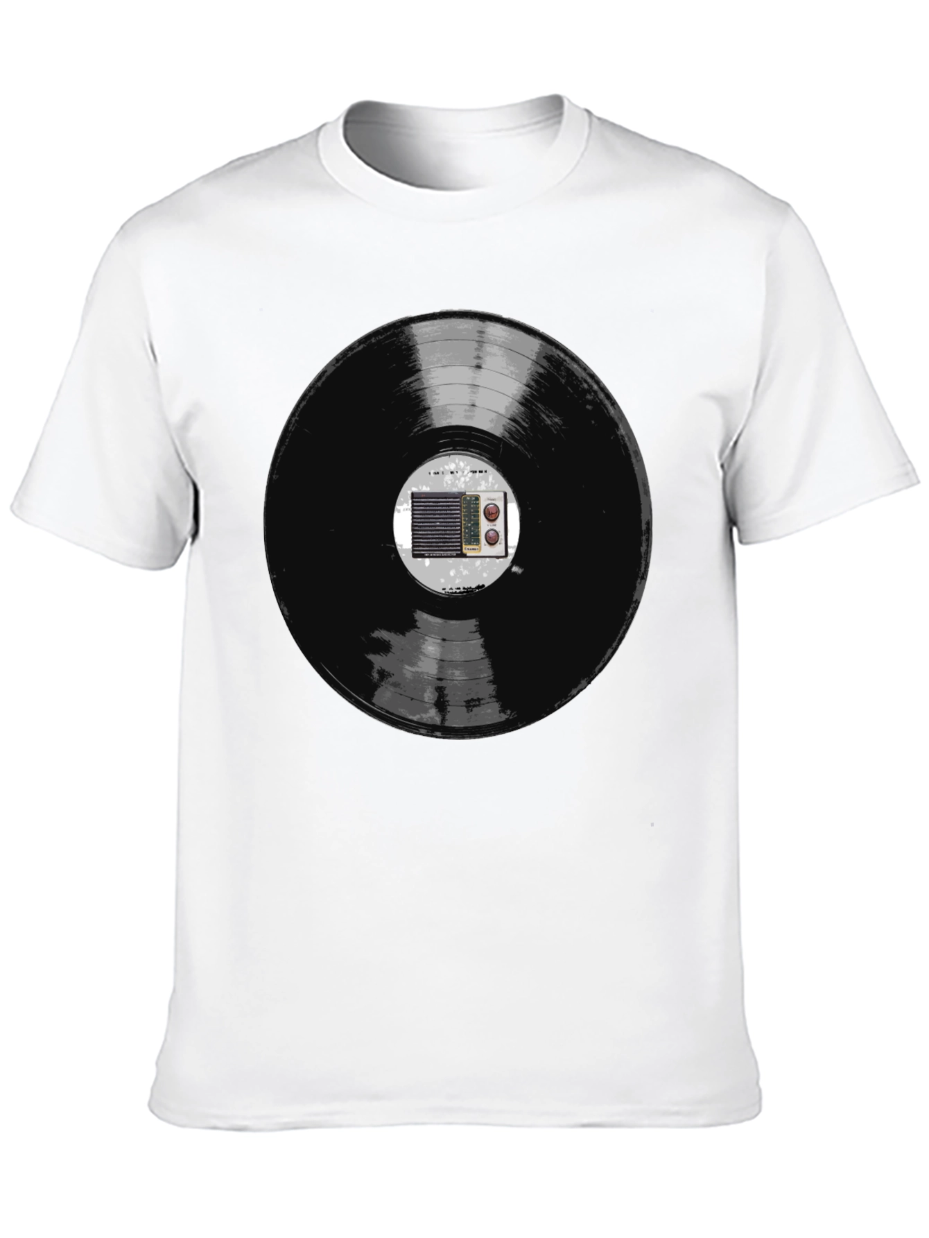 Retro Vinyl Record Radio Graphic Tee