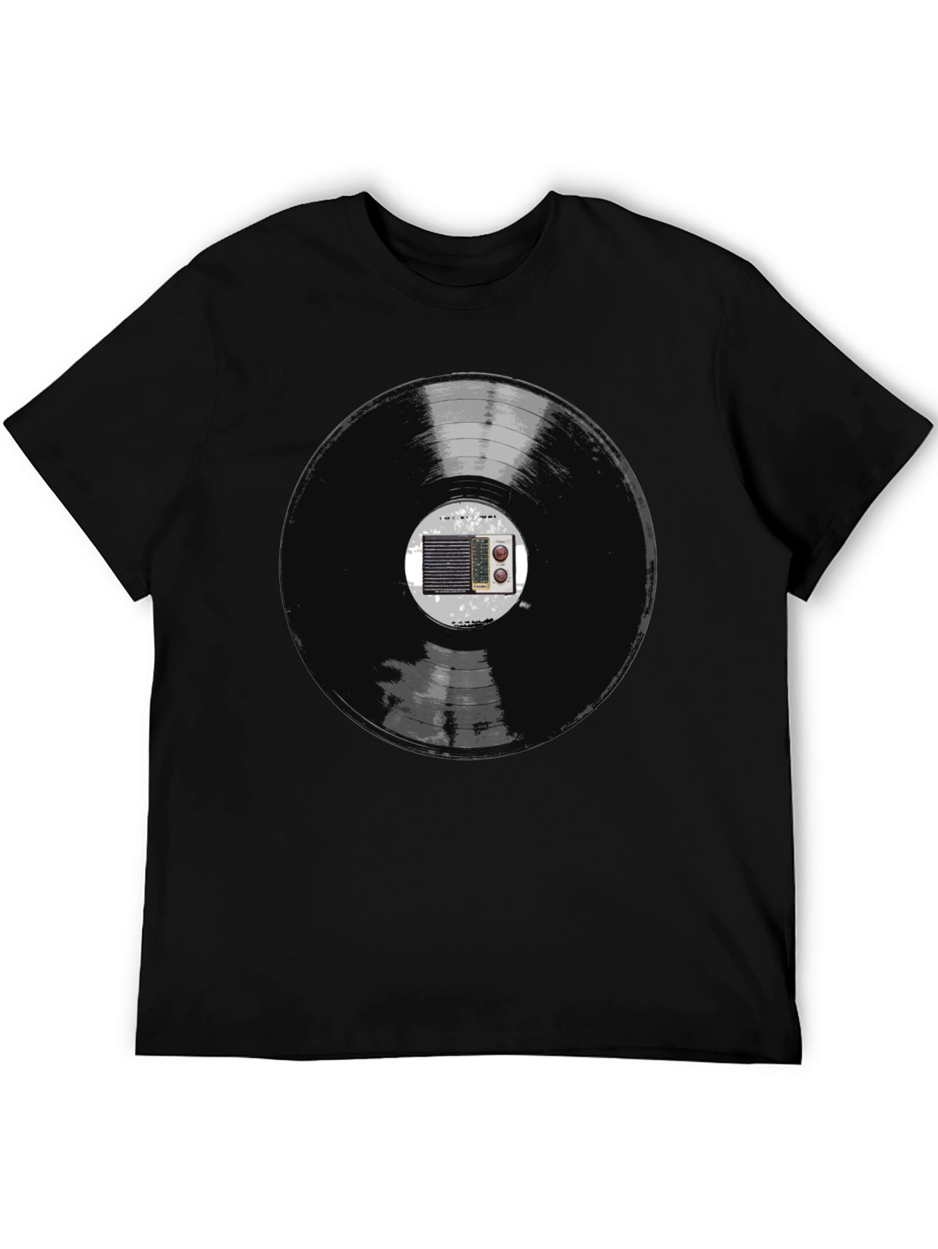 Retro Vinyl Record Radio Graphic Tee
