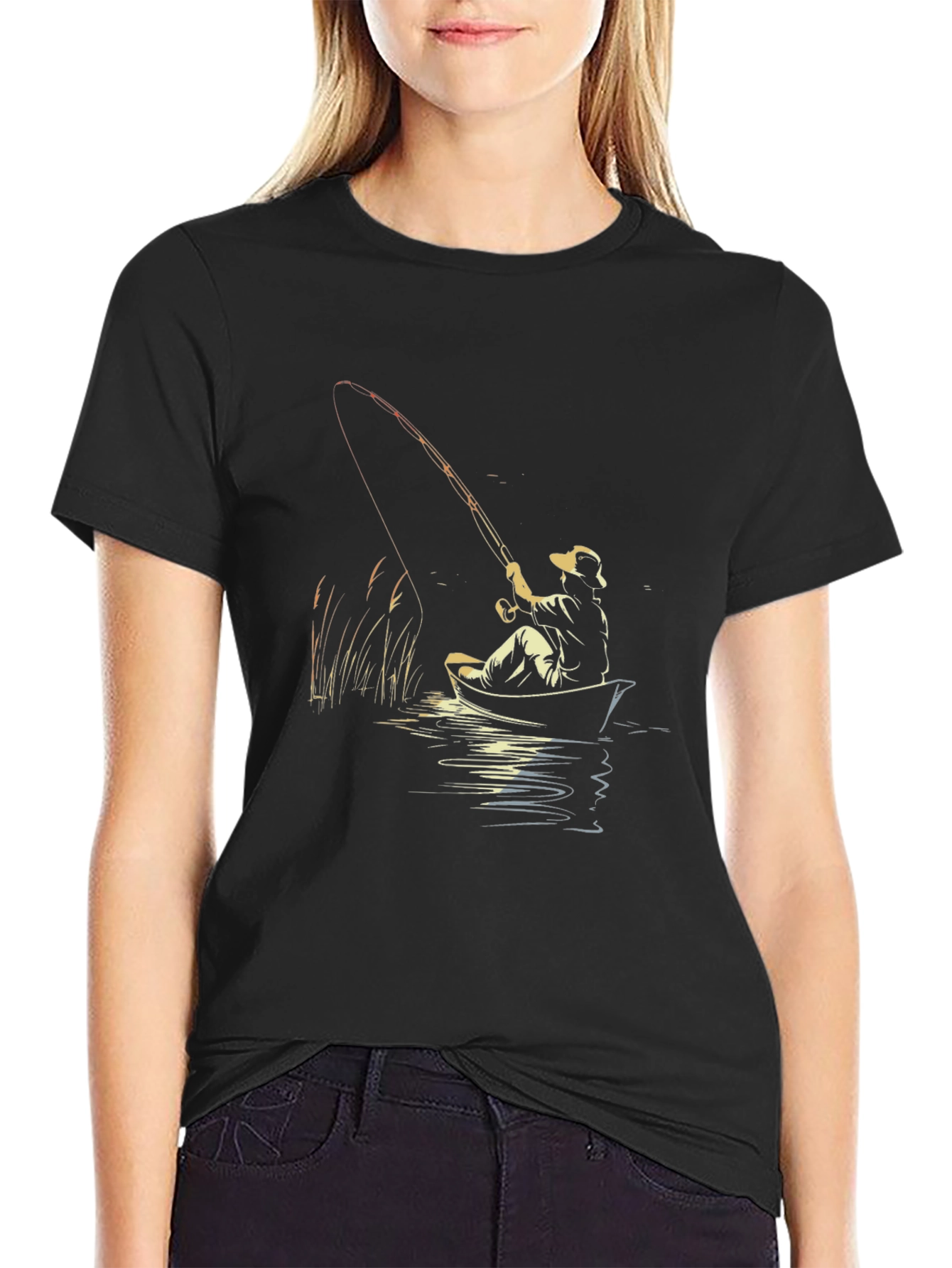 Fishing Graphic Tee - Angler Boat Trip Shirt