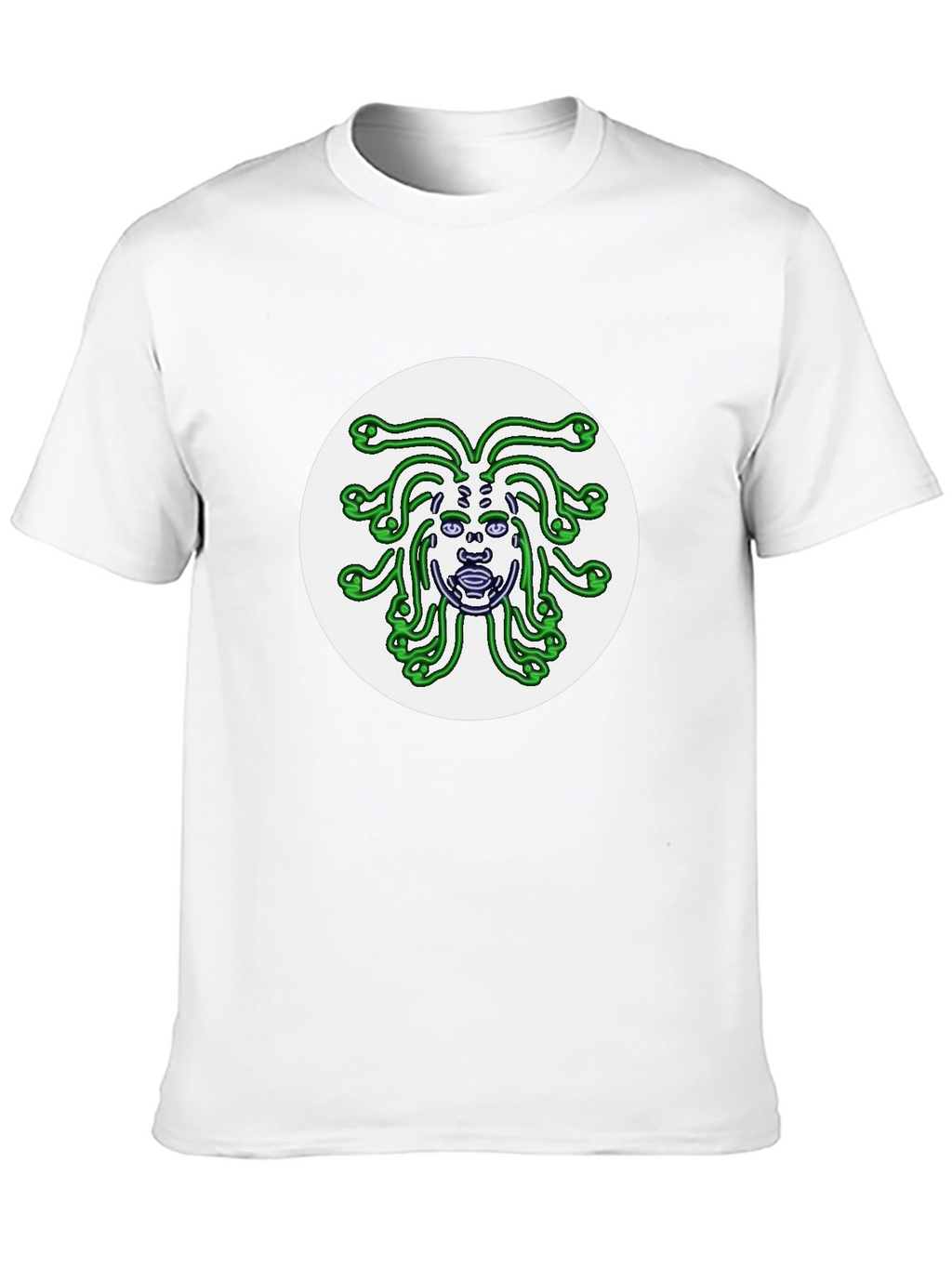 Medusa Graphic Tee - Black Cotton Shirt