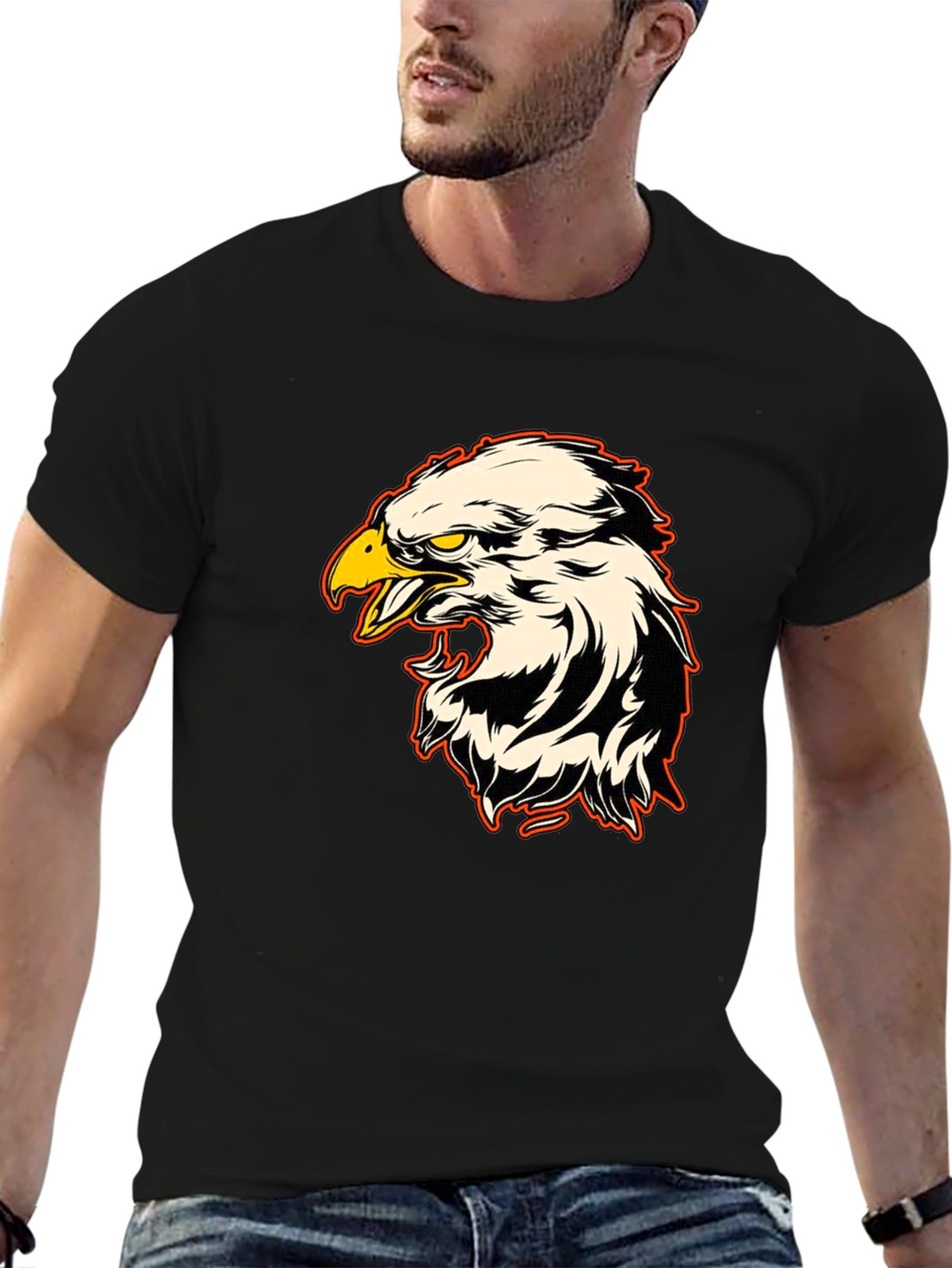 Eagle Graphic Tee - Bold Bird Design