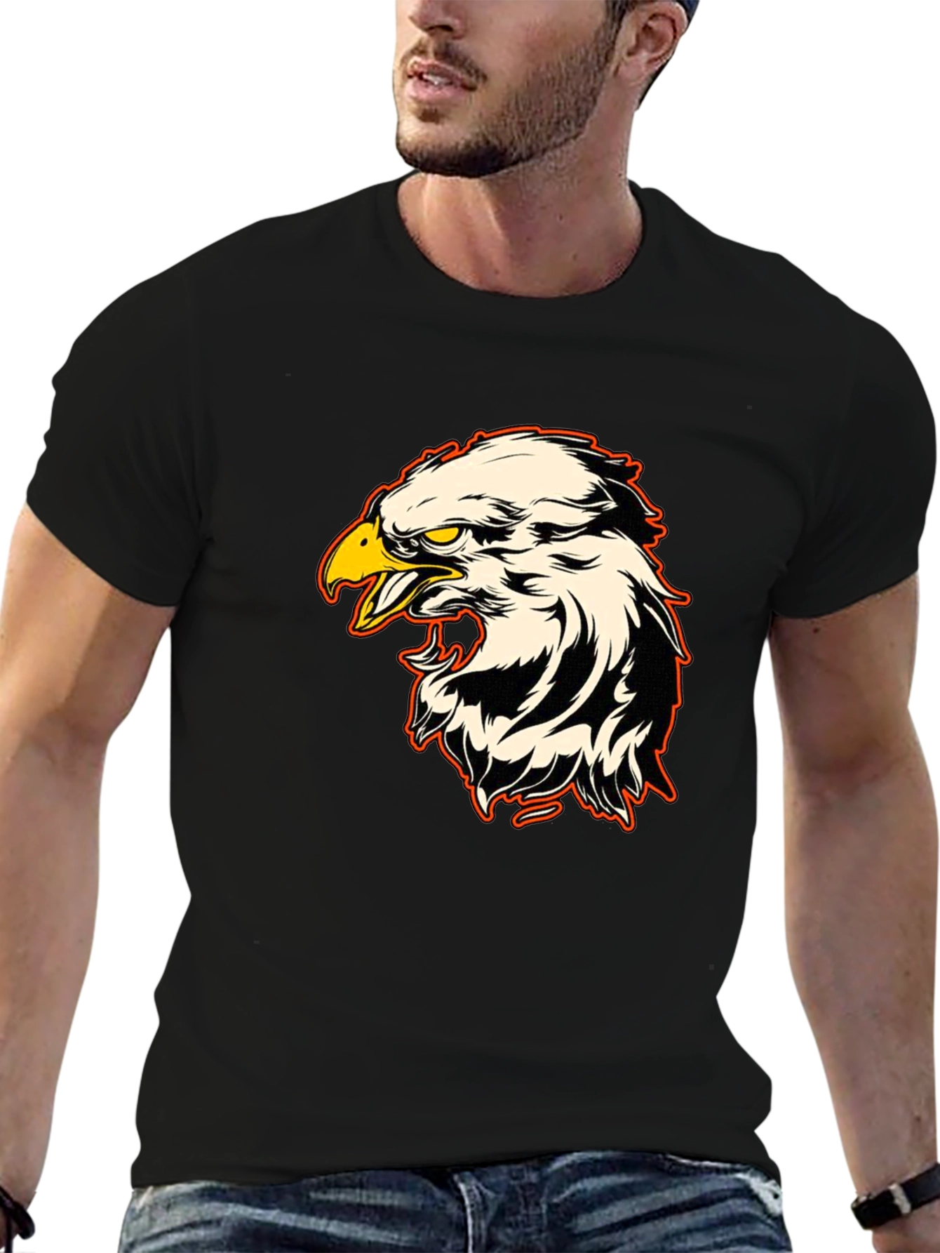 Eagle Graphic Tee - Bold Bird Design