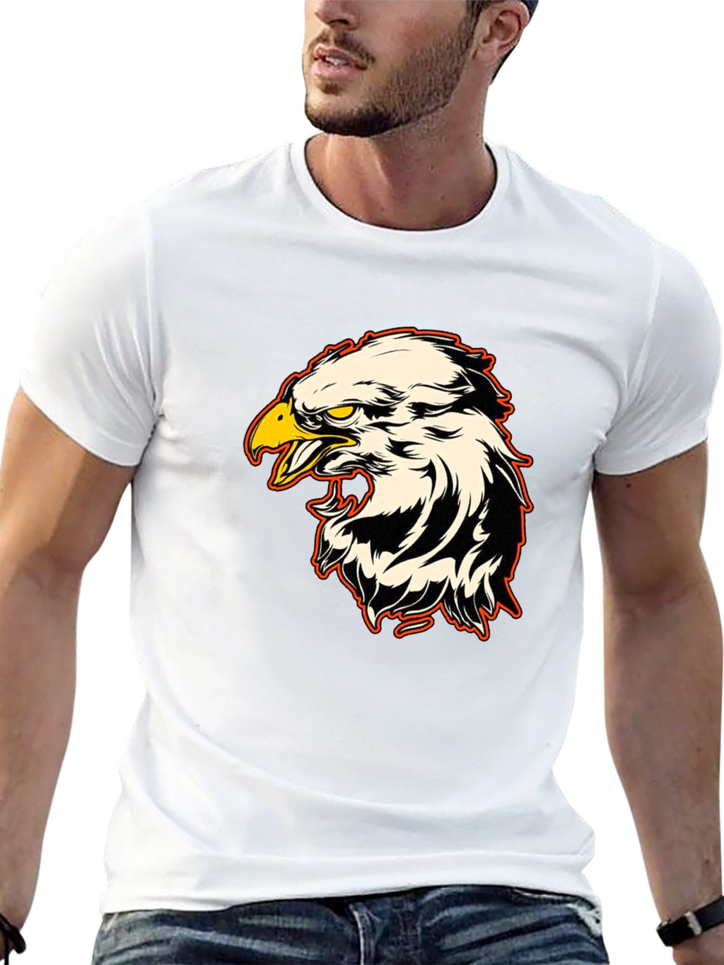 Eagle Graphic Tee - Bold Bird Design