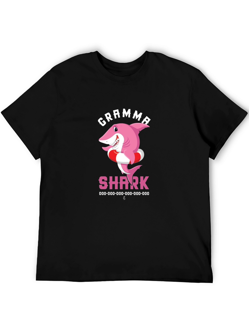Gramma Shark T-Shirt - Cute Cartoon Pink Shark Tee