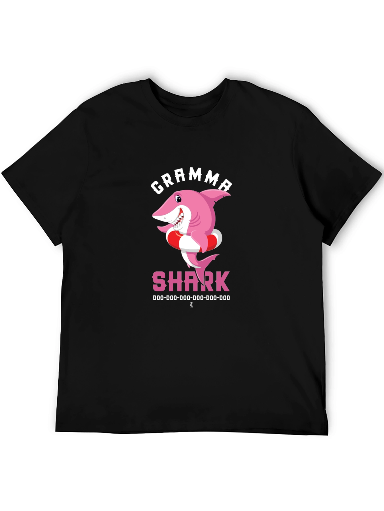 Gramma Shark T-Shirt - Cute Cartoon Pink Shark Tee