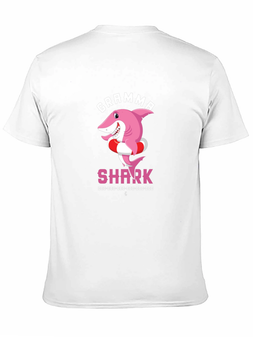 Gramma Shark T-Shirt - Cute Cartoon Pink Shark Tee