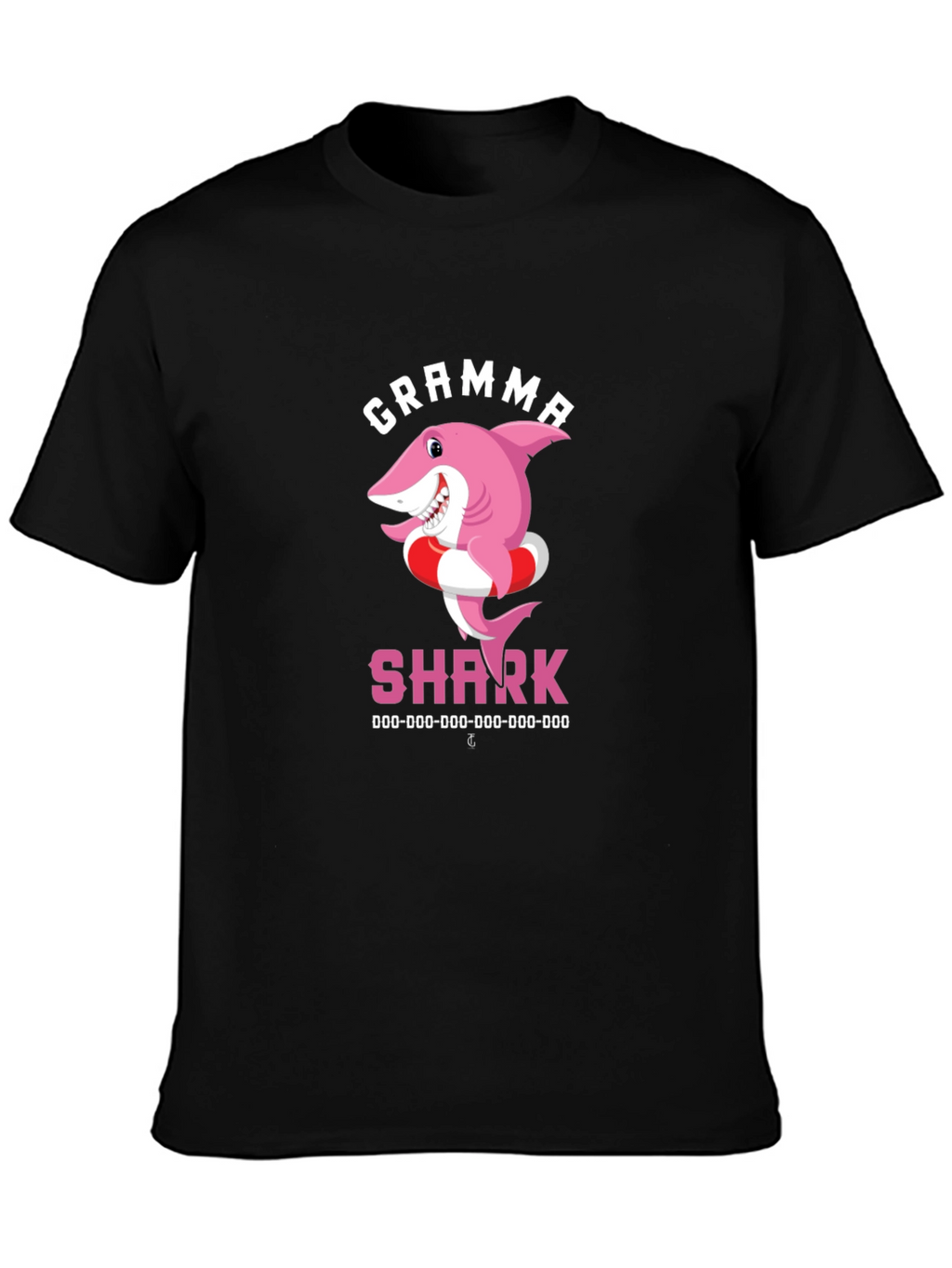 Gramma Shark T-Shirt - Cute Cartoon Pink Shark Tee