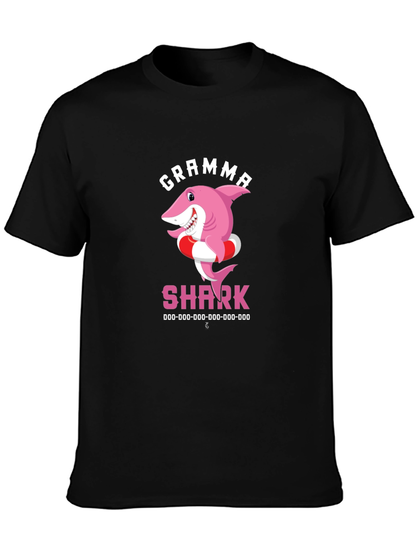 Gramma Shark T-Shirt - Cute Cartoon Pink Shark Tee