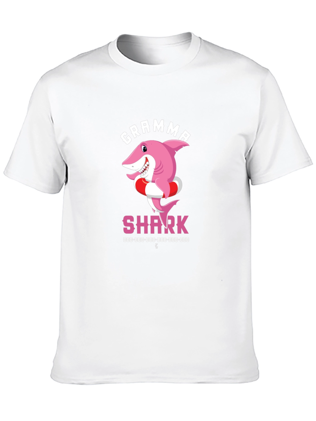 Gramma Shark T-Shirt - Cute Cartoon Pink Shark Tee