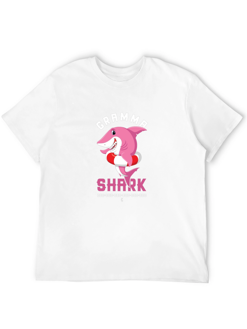 Gramma Shark T-Shirt - Cute Cartoon Pink Shark Tee