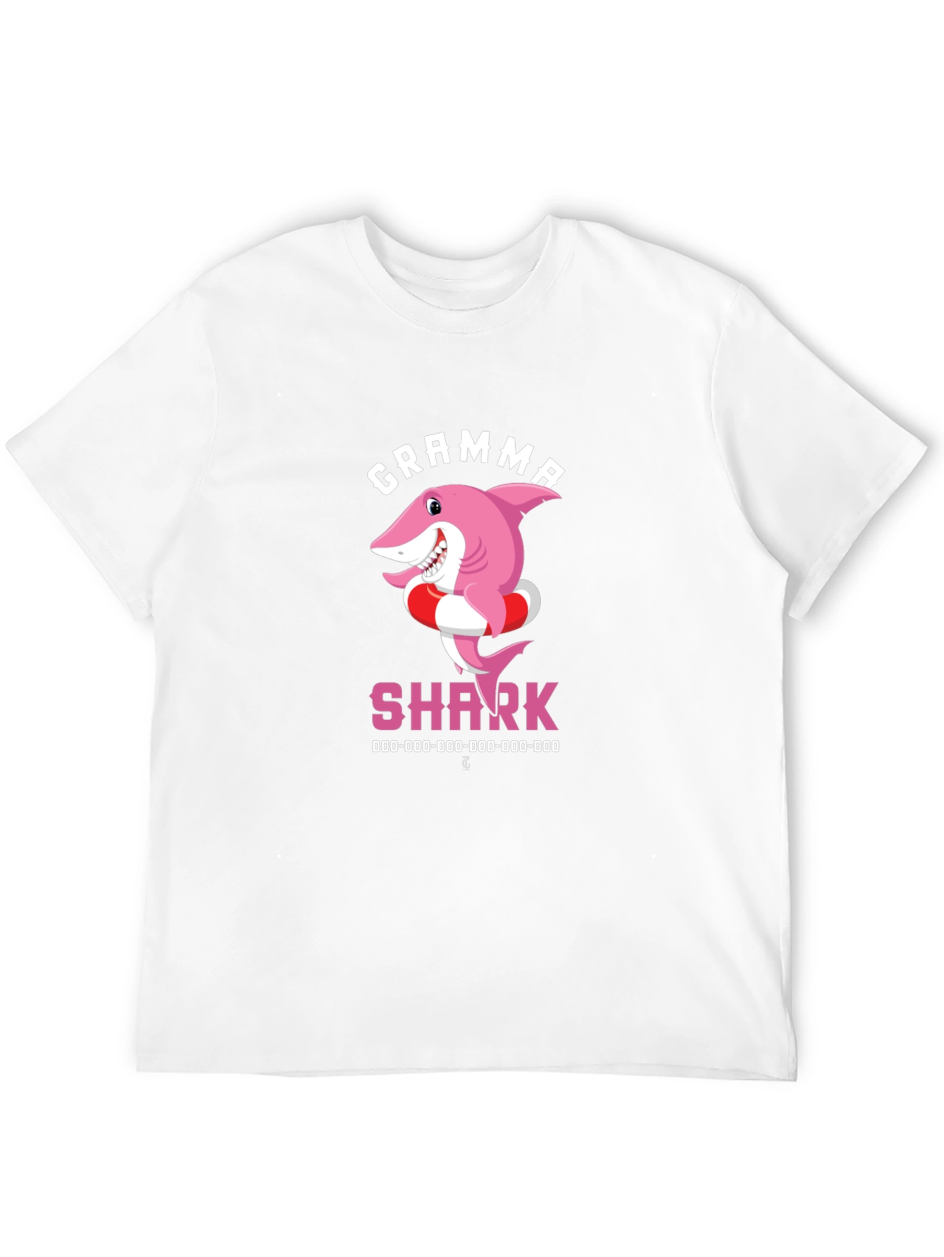 Gramma Shark T-Shirt - Cute Cartoon Pink Shark Tee