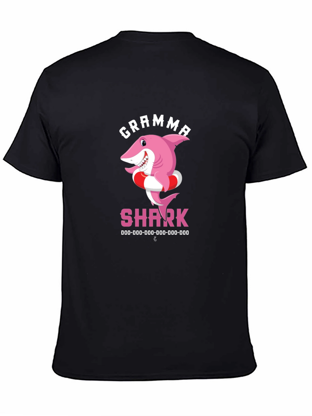 Gramma Shark T-Shirt - Cute Cartoon Pink Shark Tee