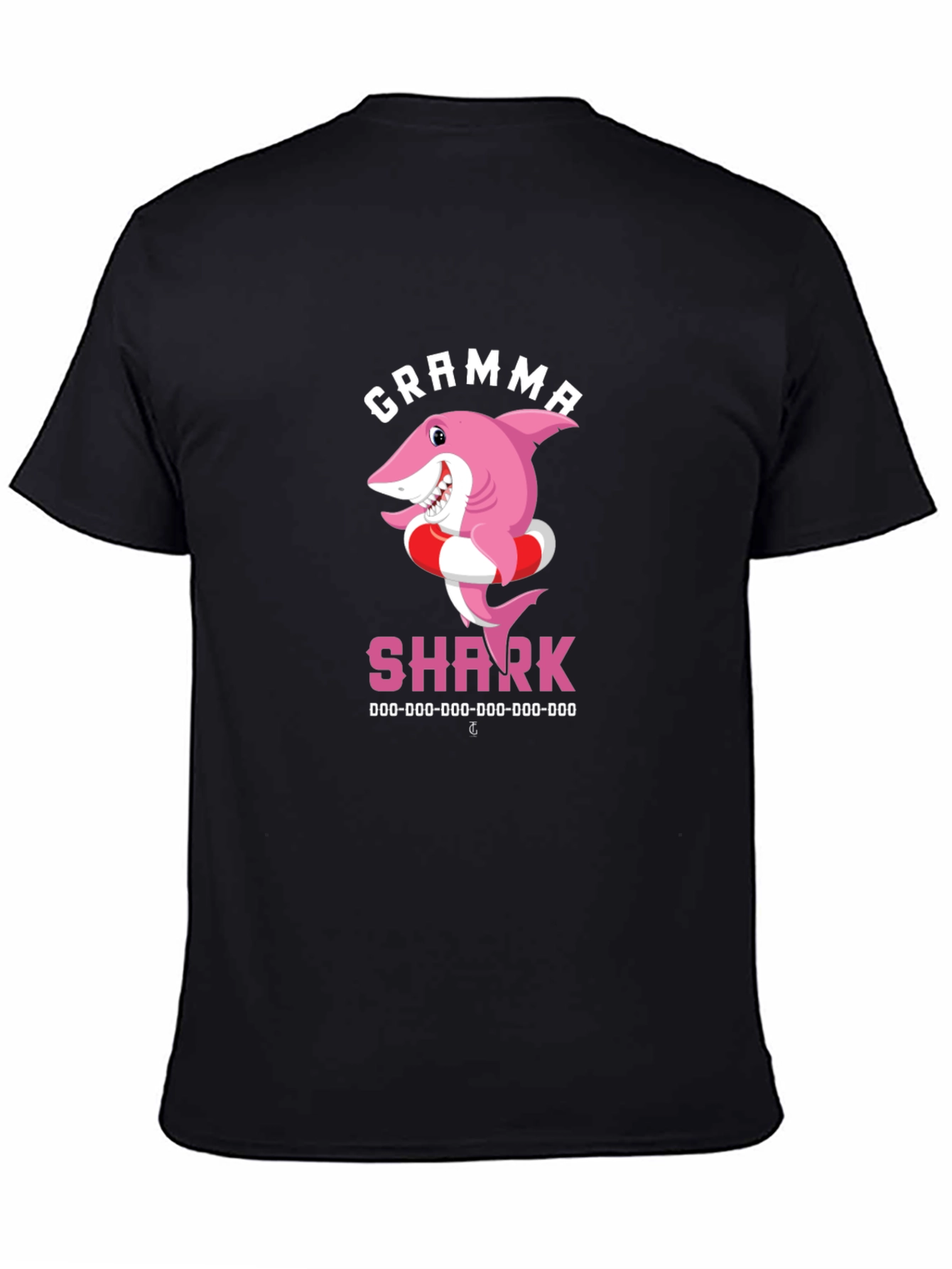Gramma Shark T-Shirt - Cute Cartoon Pink Shark Tee