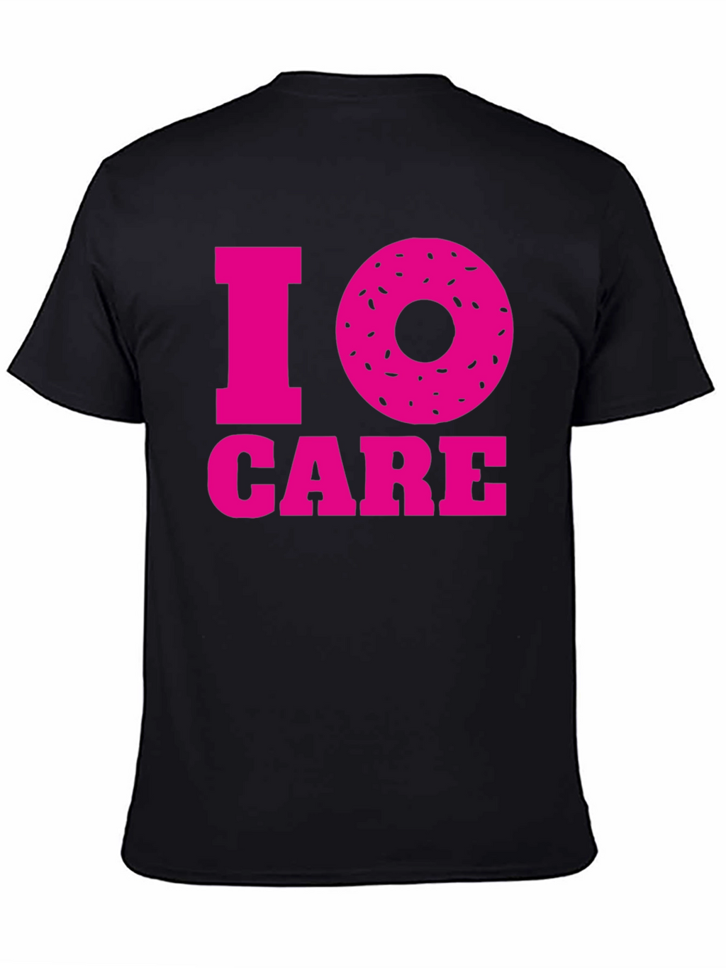I Donut Care Graphic Tee - Black