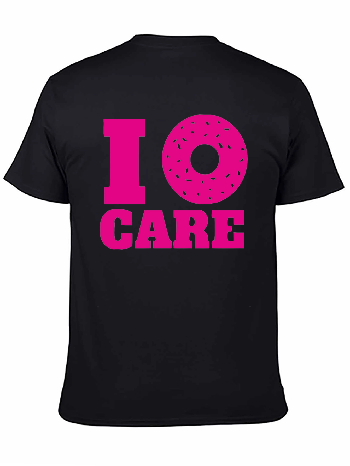 I Donut Care Graphic Tee - Black