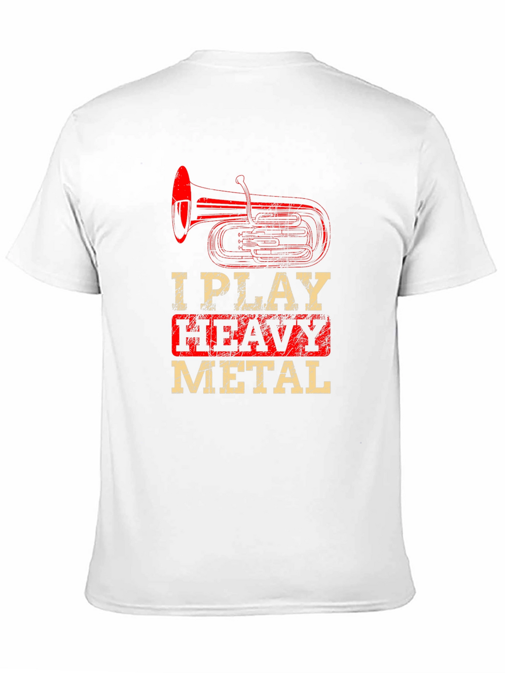 I Play Heavy Metal Tuba Funny Black T-Shirt