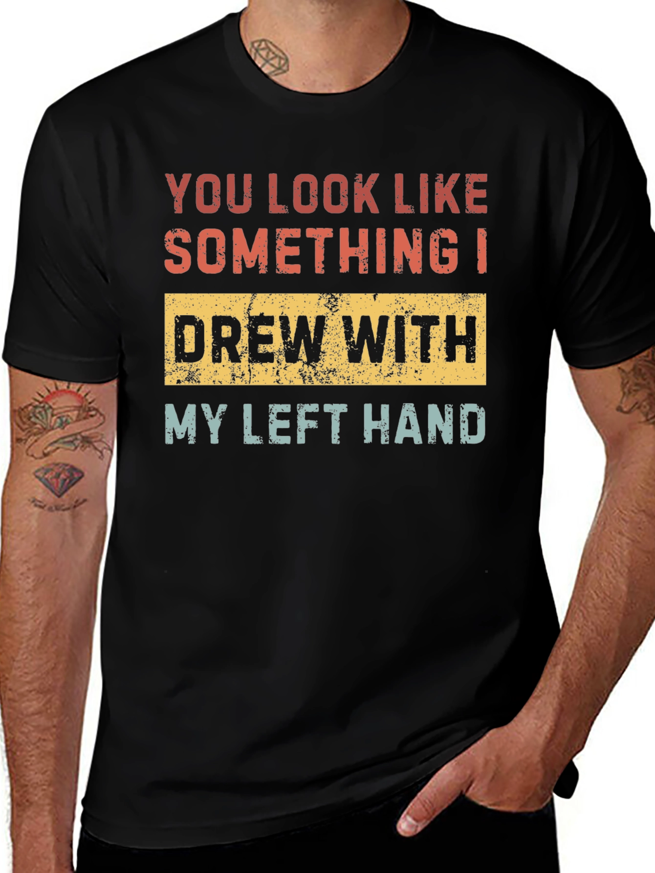 Funny Left-Handed Drawing T-Shirt