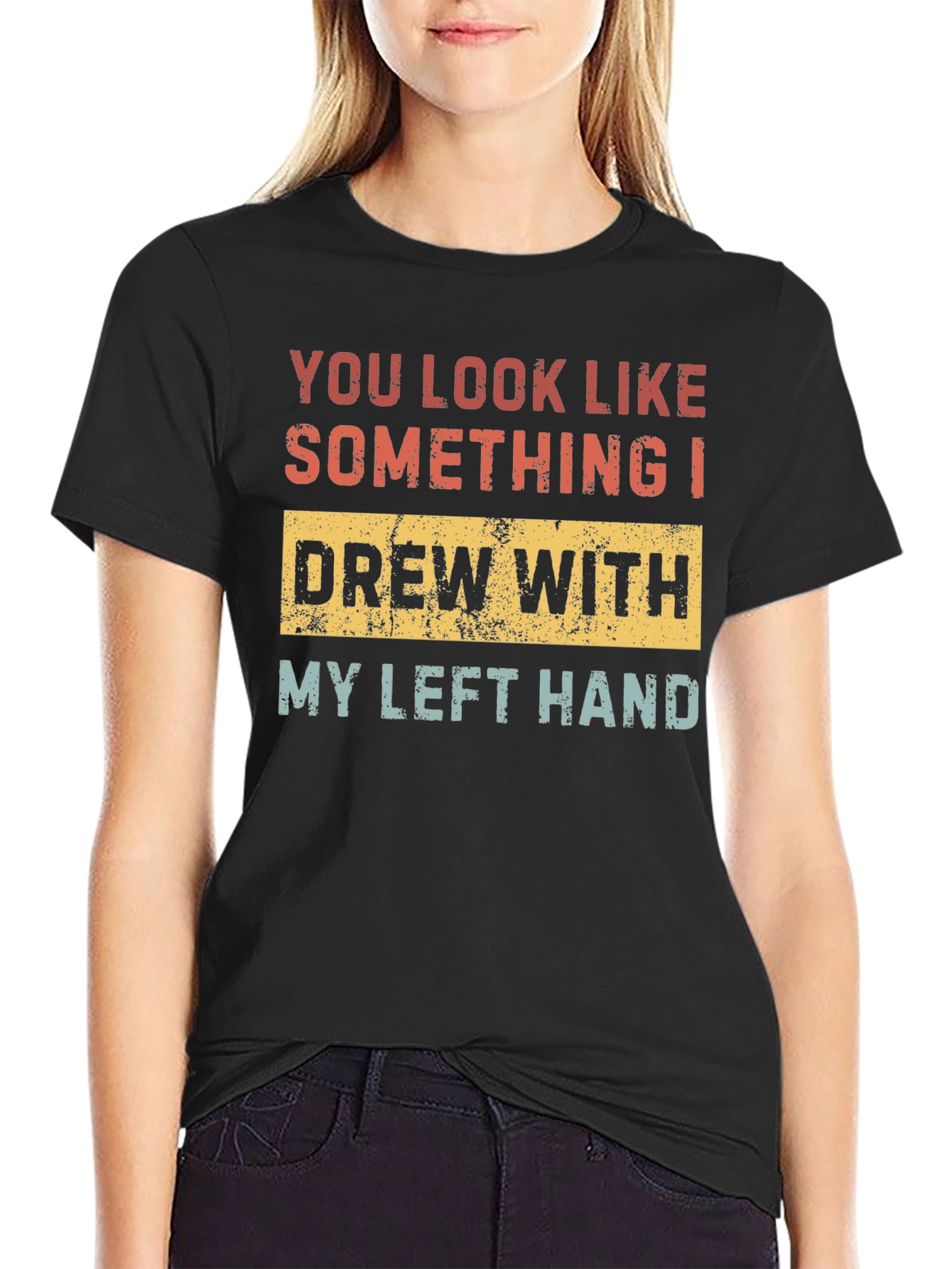 Funny Left-Handed Drawing T-Shirt