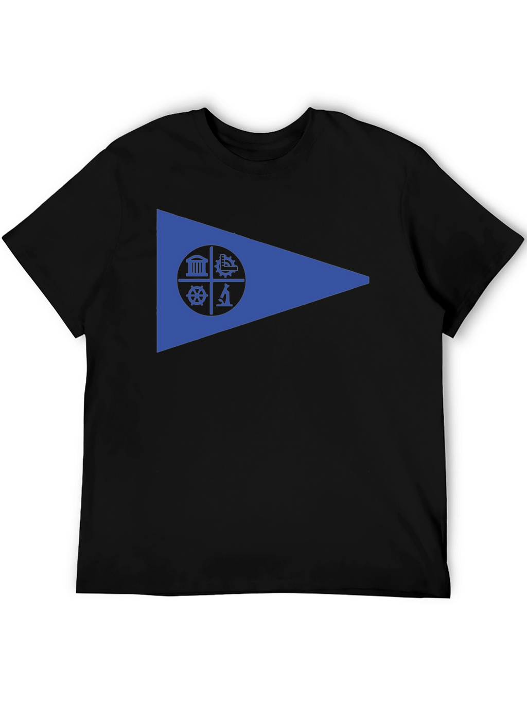 Geometric Emblem Black T-Shirt