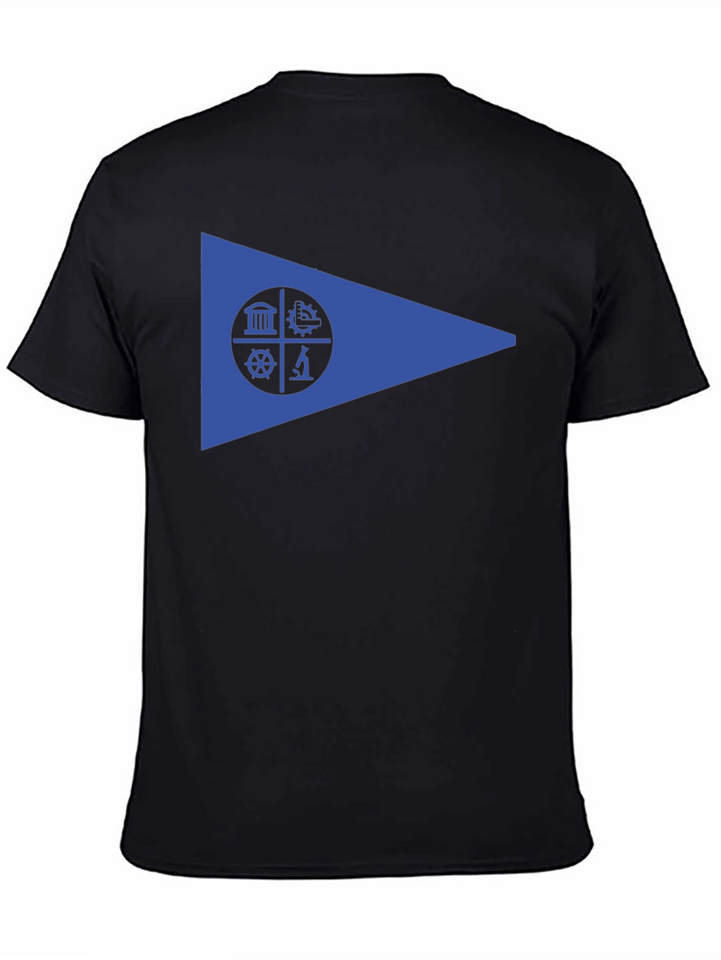 Geometric Emblem Black T-Shirt