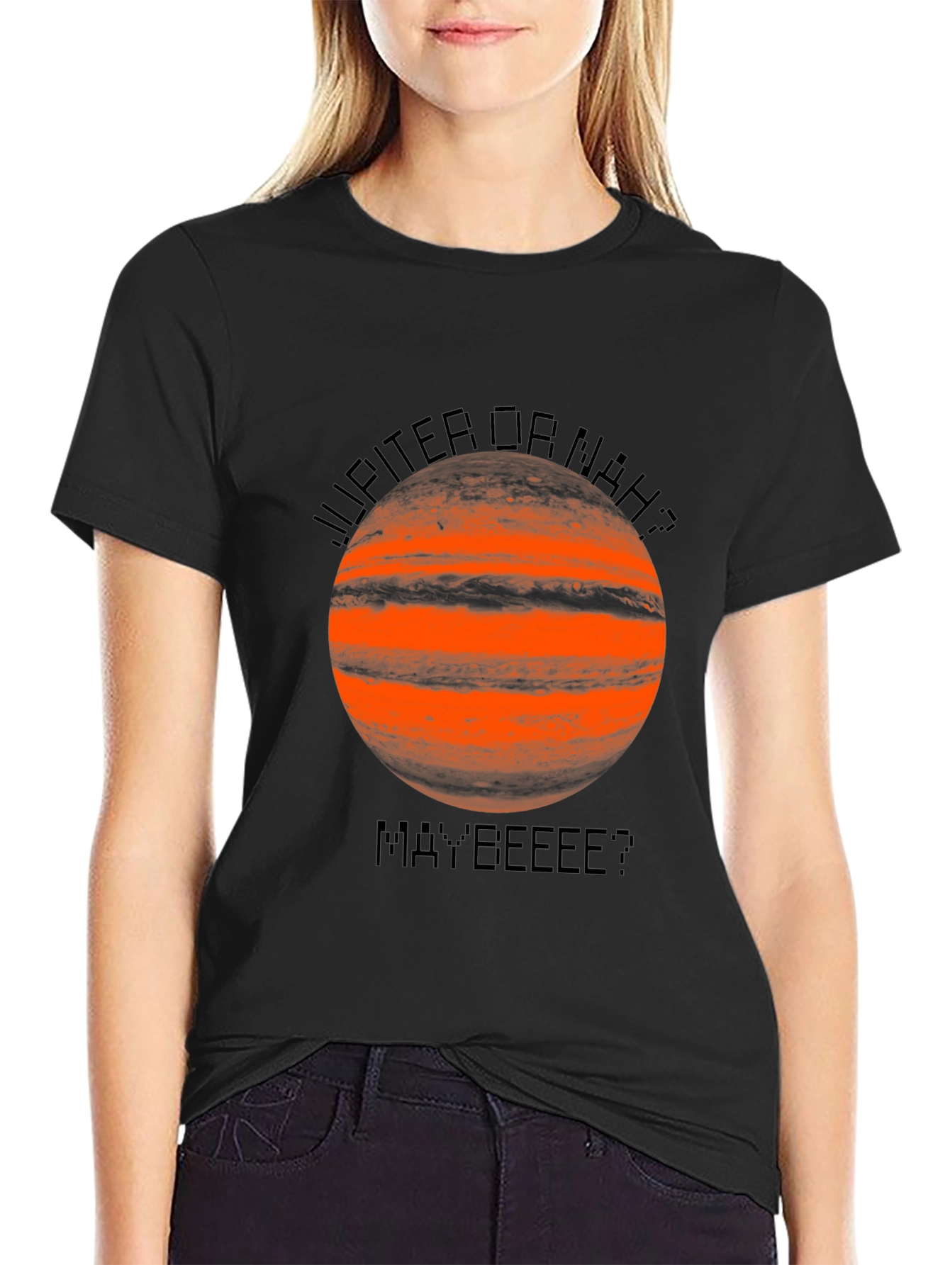 Jupiter or Nah? Funny Graphic T-Shirt