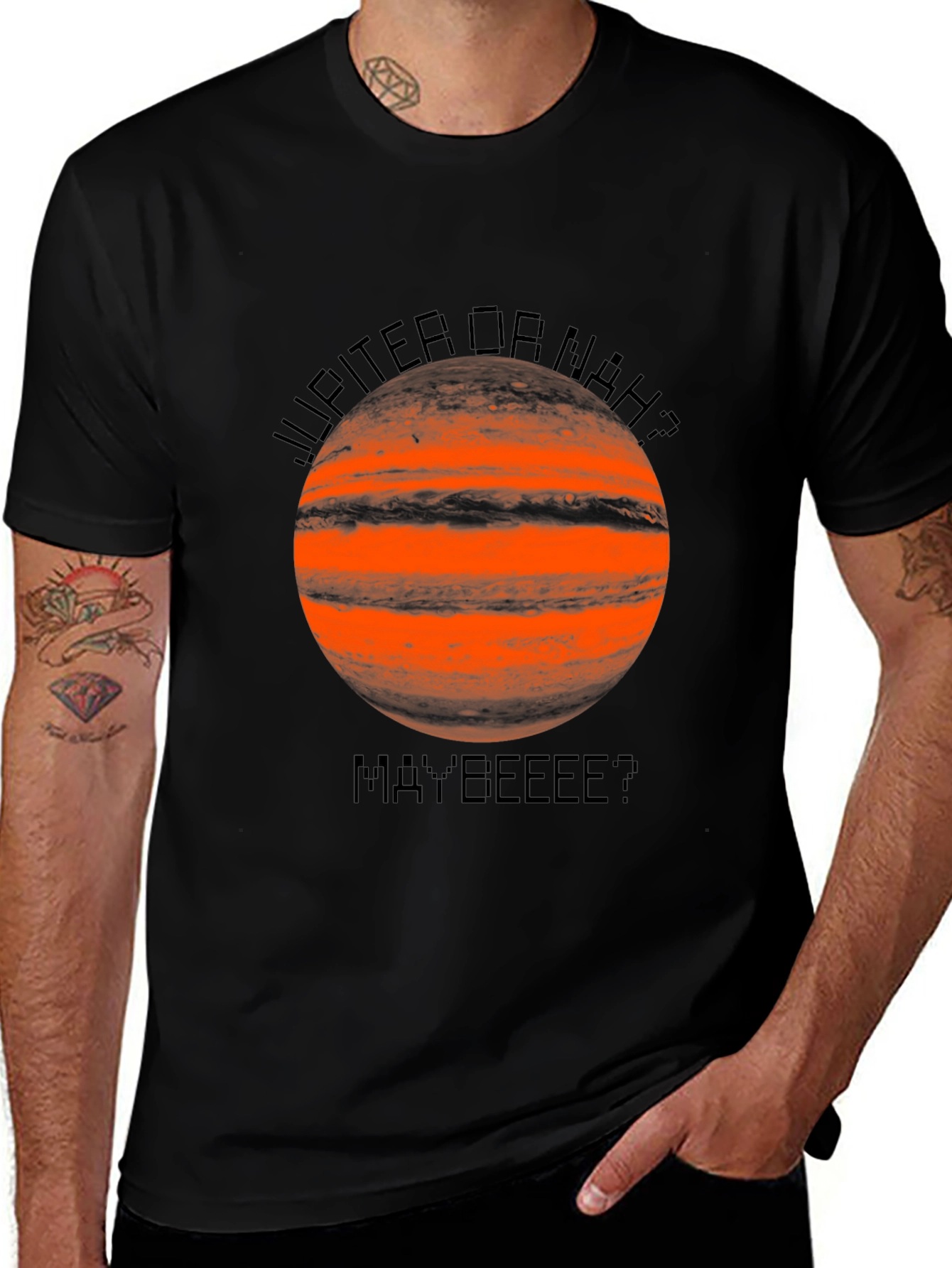 Jupiter or Nah? Funny Graphic T-Shirt