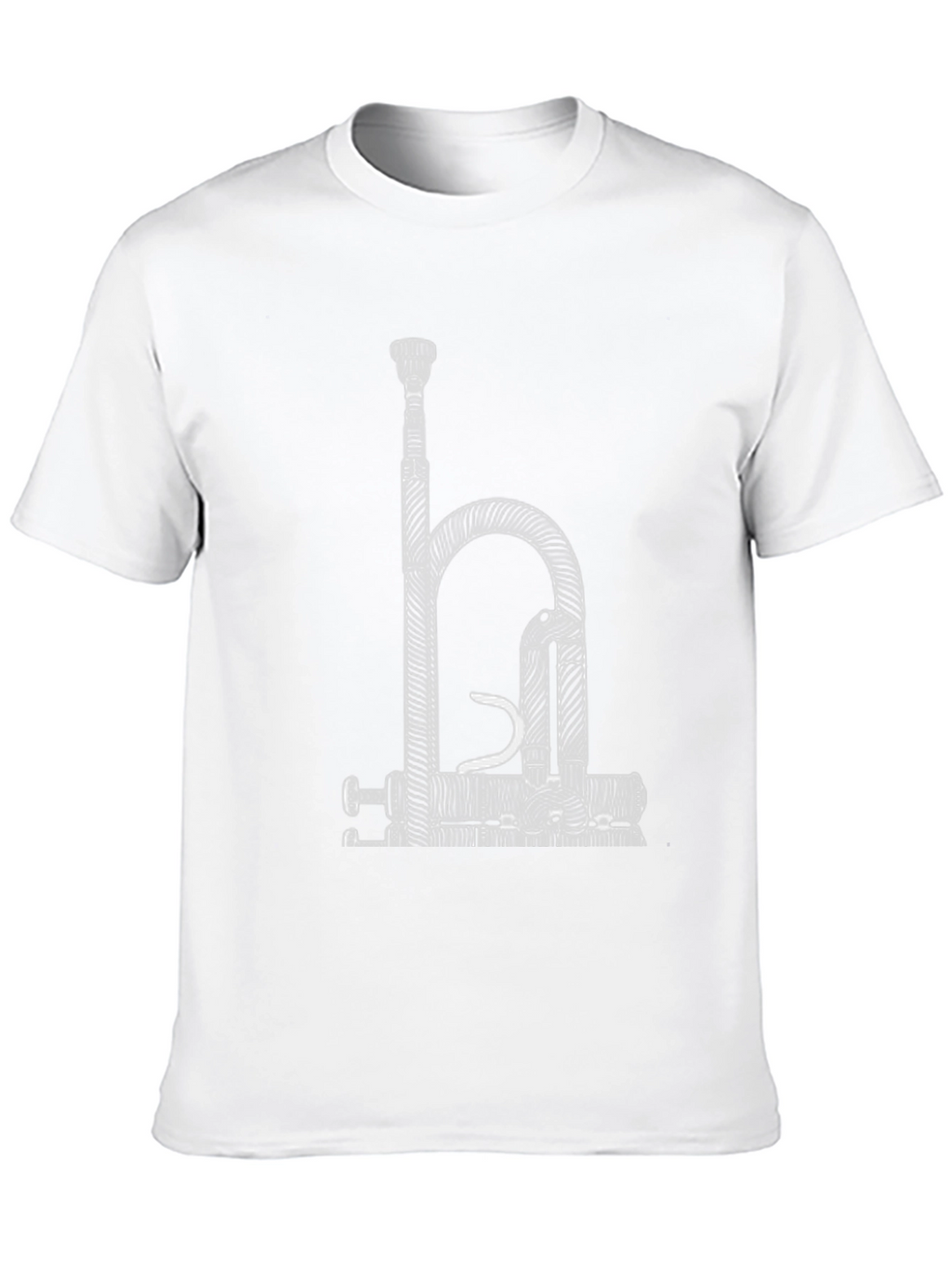 Abstract Trumpet Black Graphic Tee