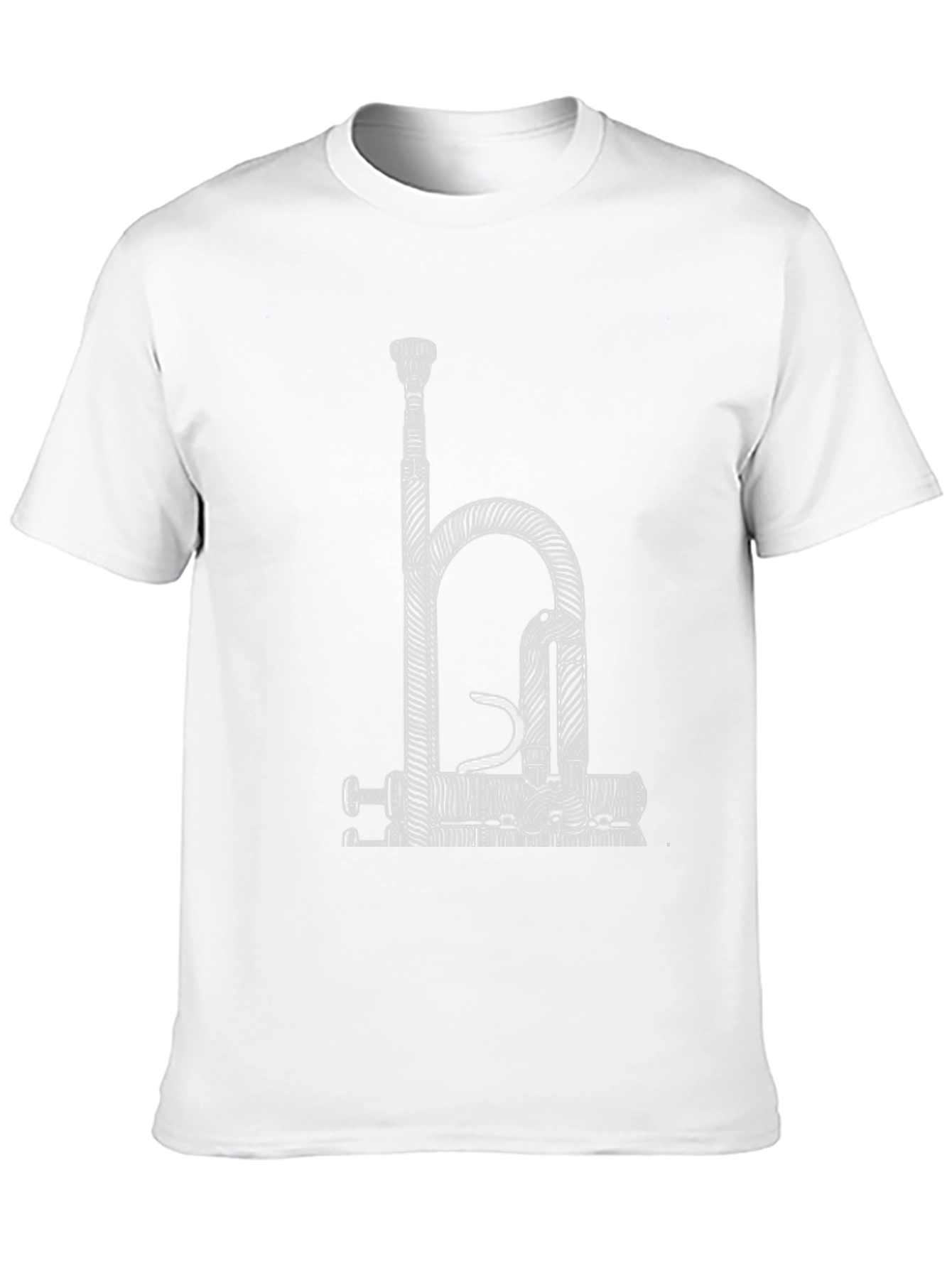 Abstract Trumpet Black Graphic Tee