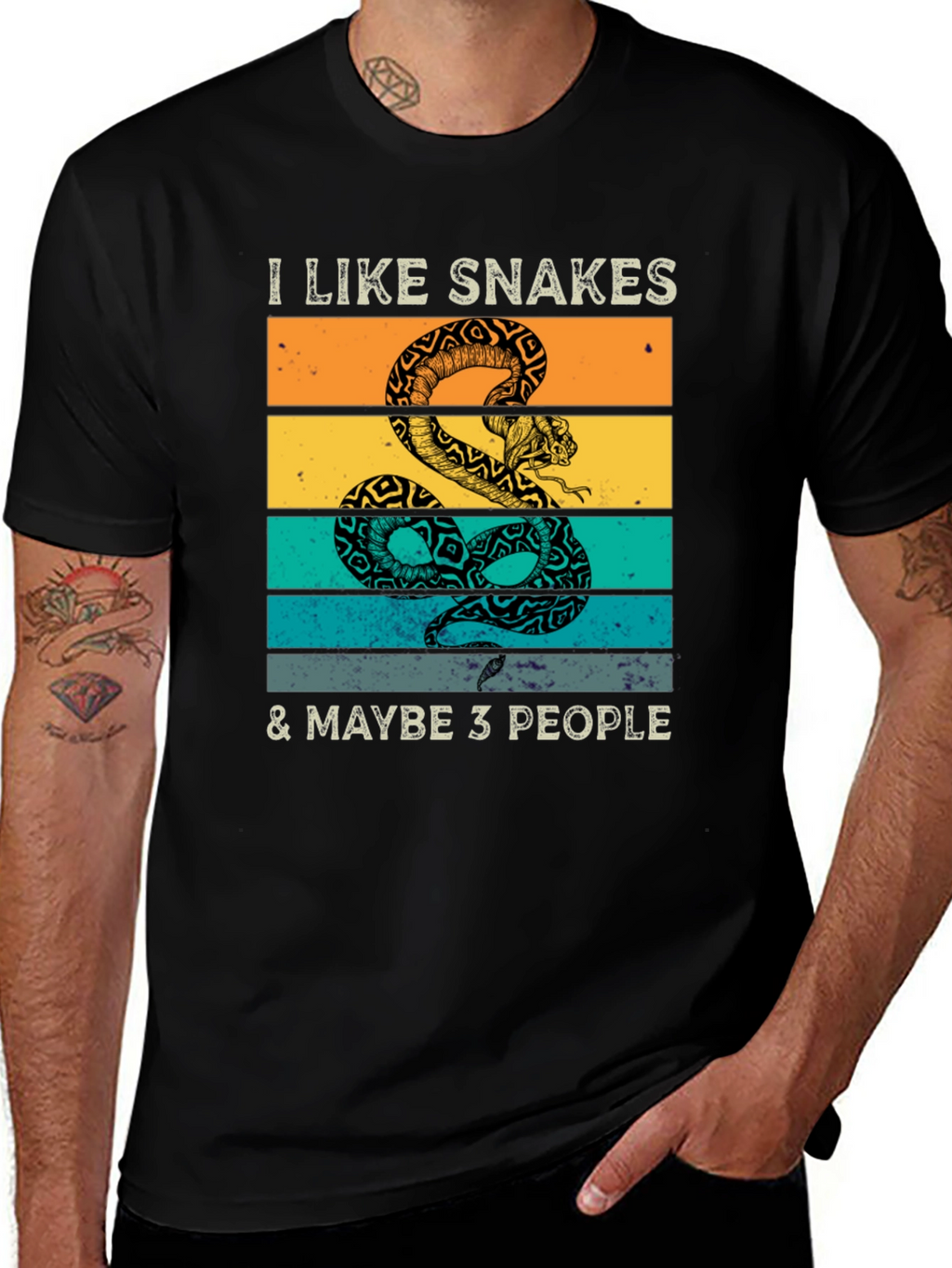 I Like Snakes T-Shirt - Funny Graphic Tee