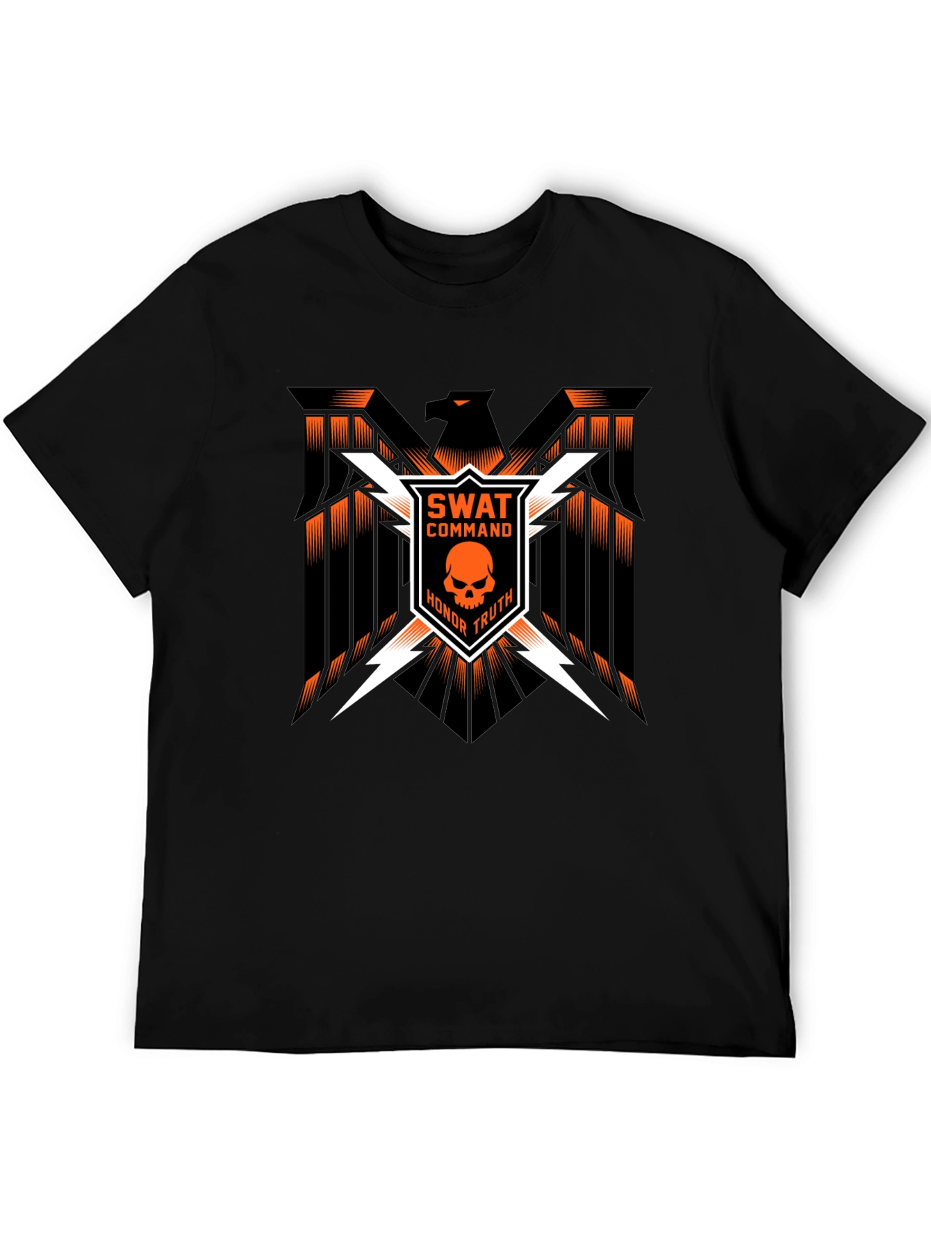 SWAT Command Skull Graphic Tee