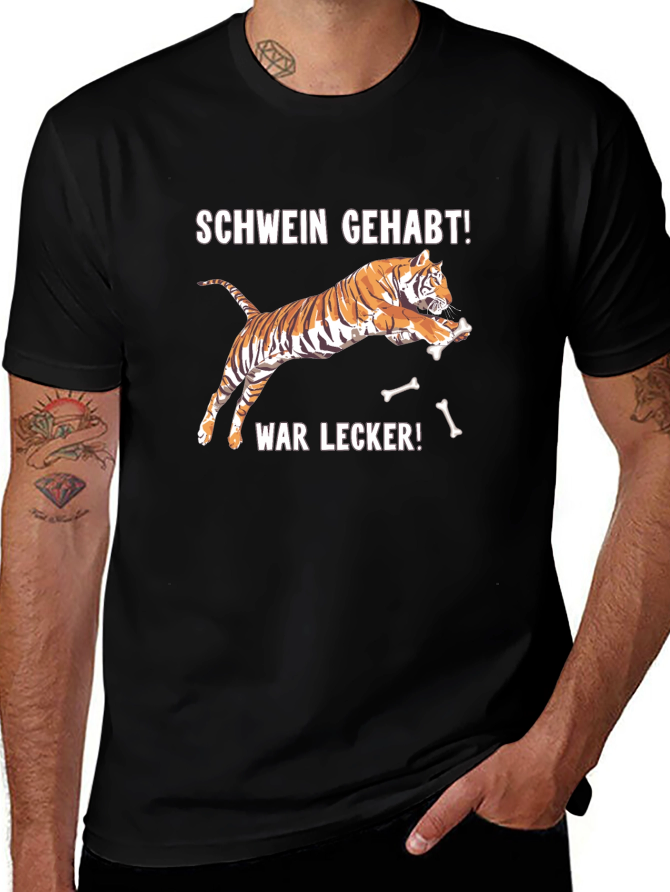 Schwein Gehabt Tiger Graphic Tee