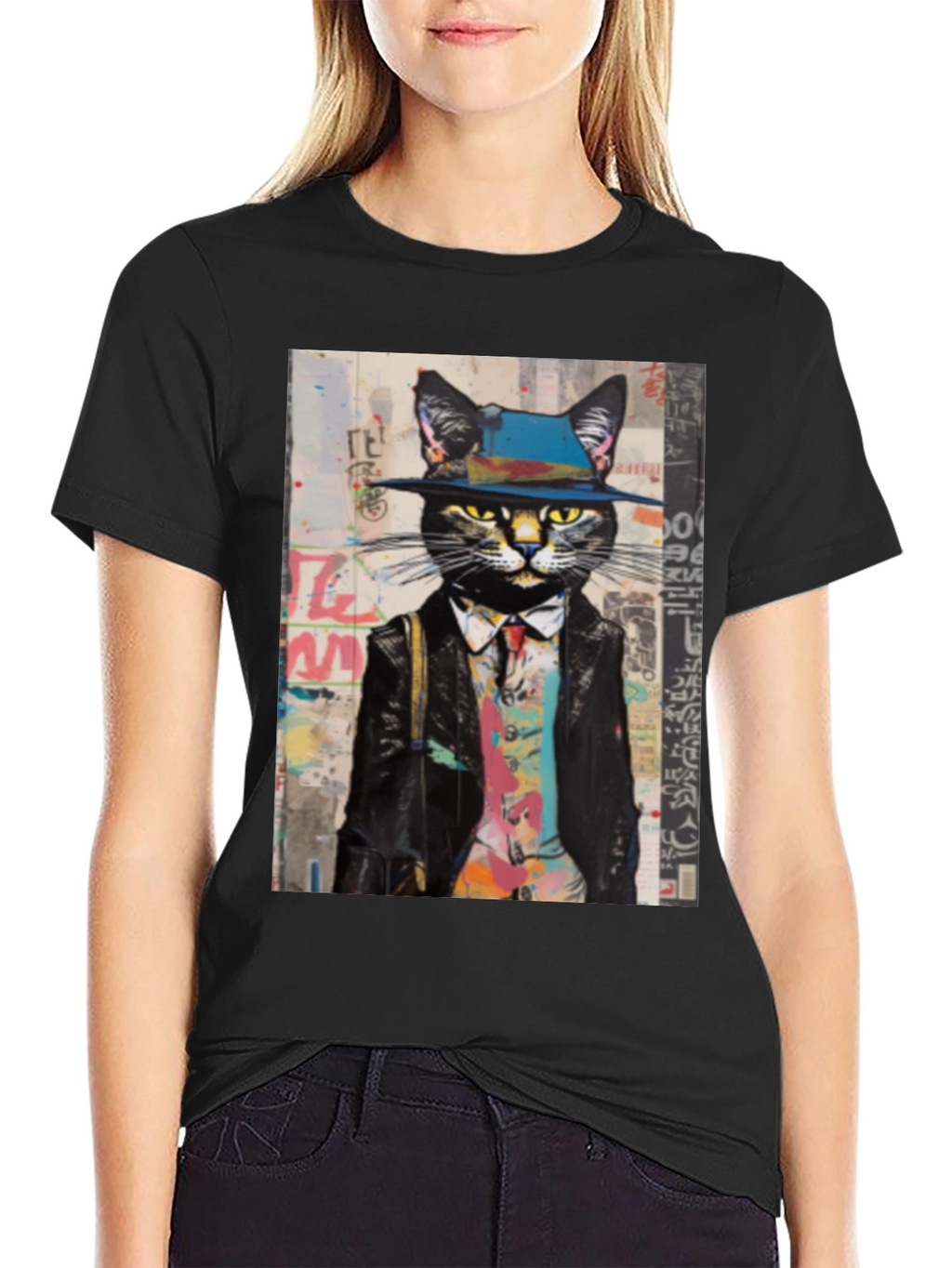 Dapper Cat T-Shirt: Stylish Feline Fashion Tee