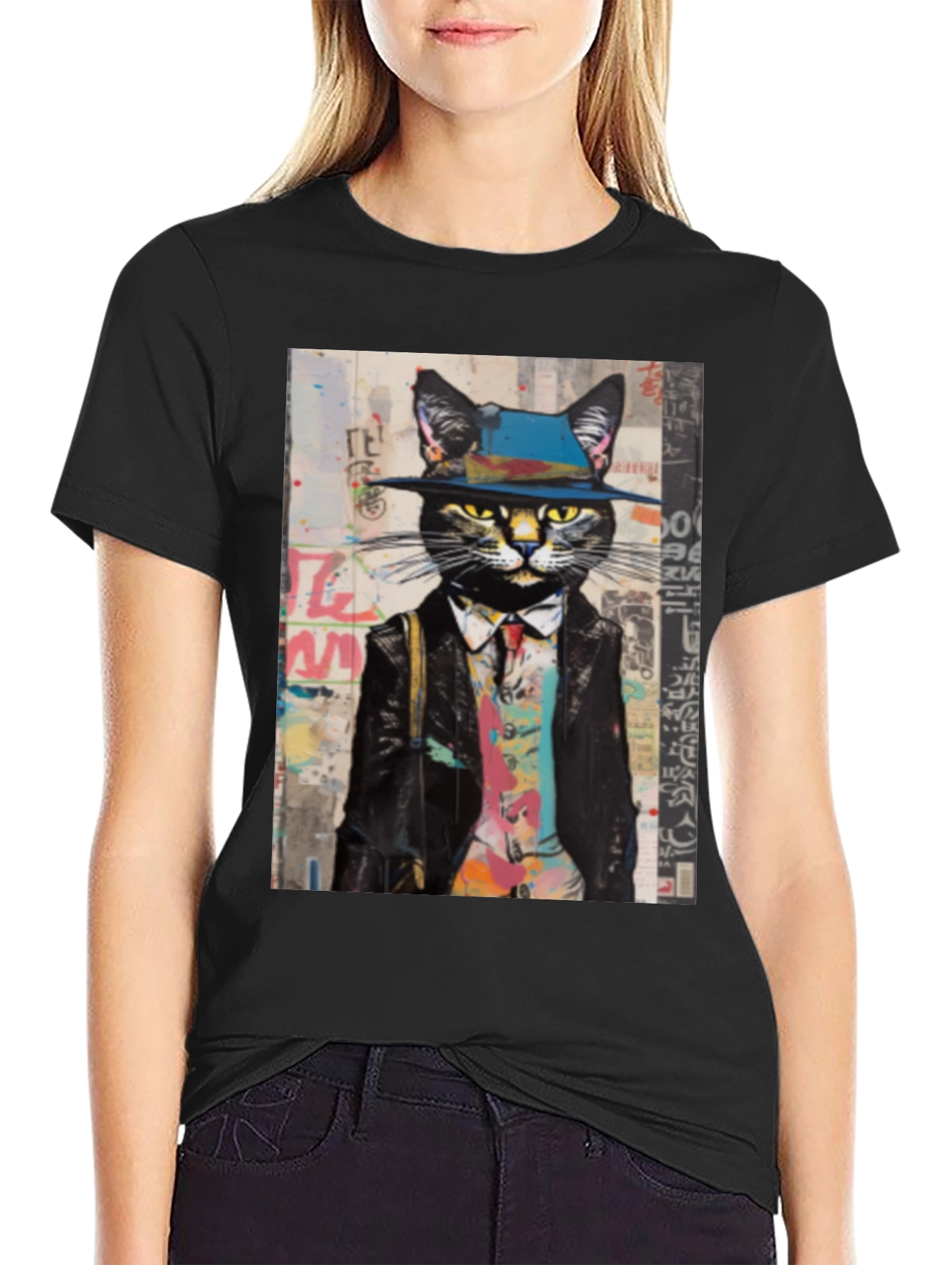 Dapper Cat T-Shirt: Stylish Feline Fashion Tee