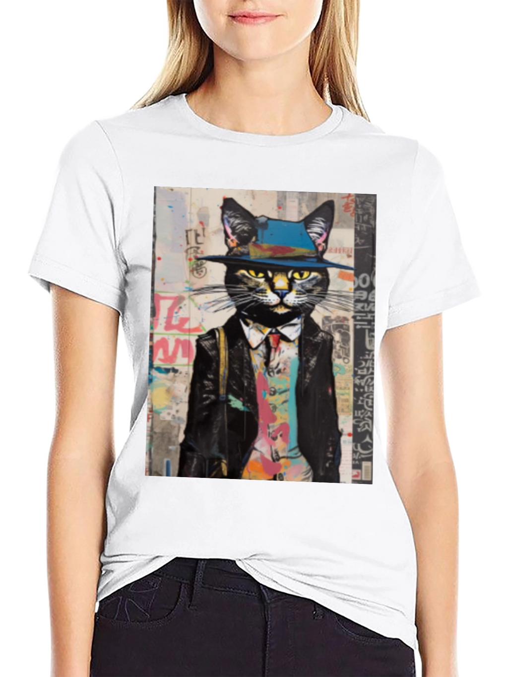 Dapper Cat T-Shirt: Stylish Feline Fashion Tee