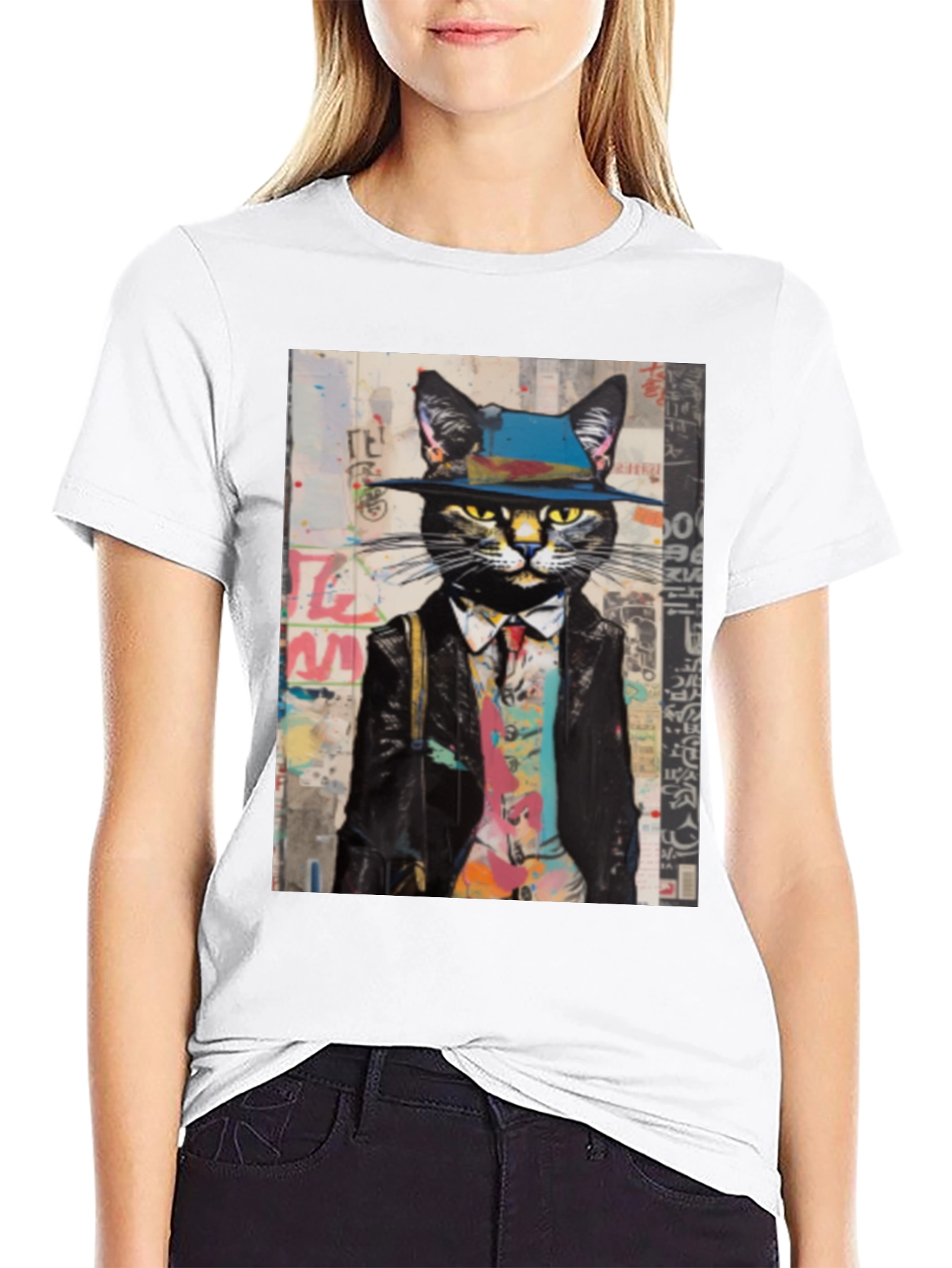 Dapper Cat T-Shirt: Stylish Feline Fashion Tee