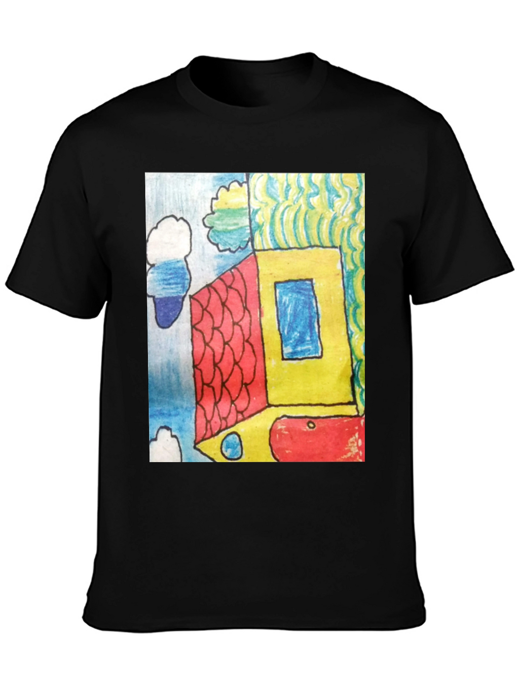 Abstract House Graphic Tee - Modern Art T-Shirt